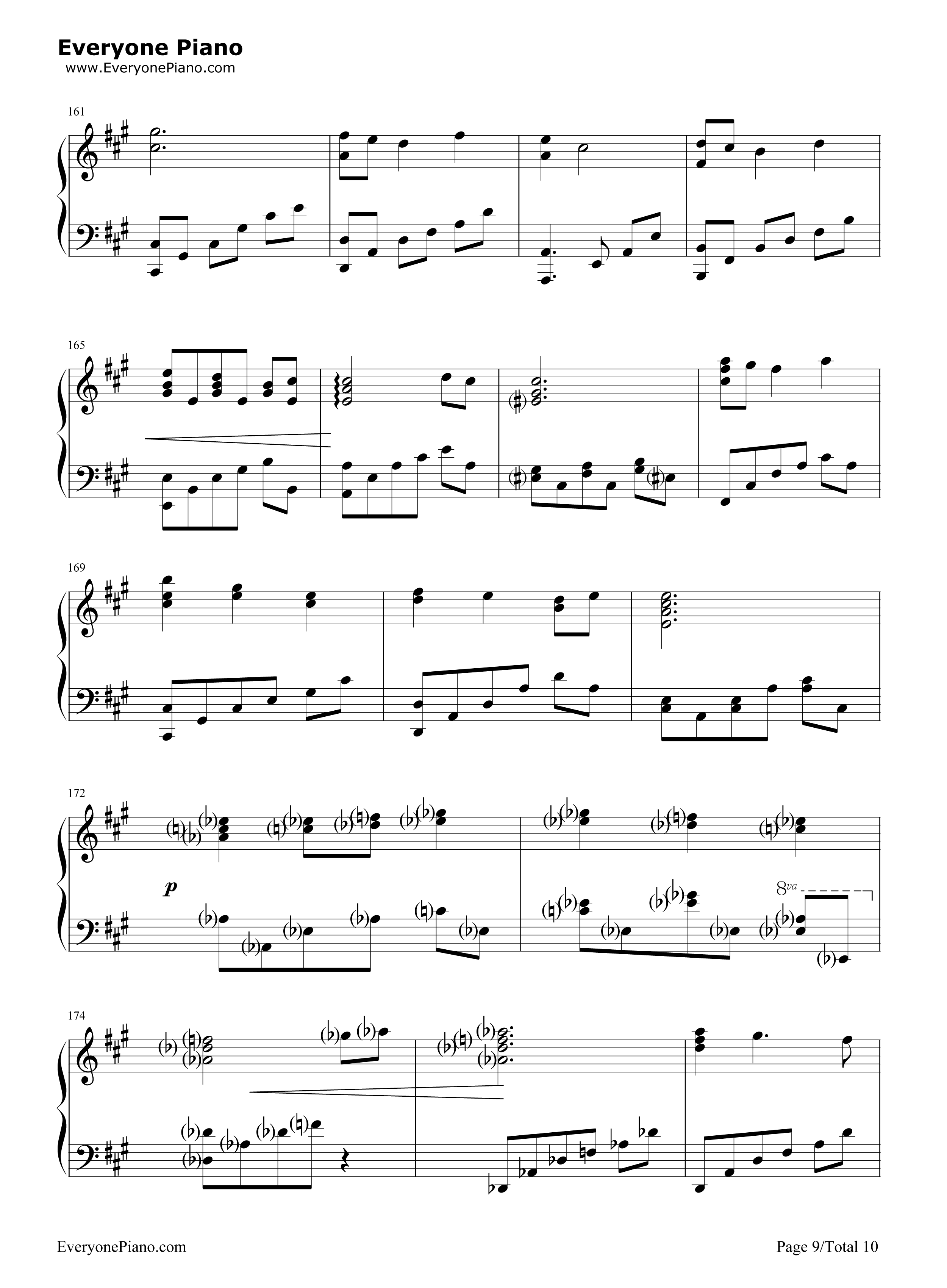 Everytime You Kissed Me钢琴谱-Emily Bindiger9