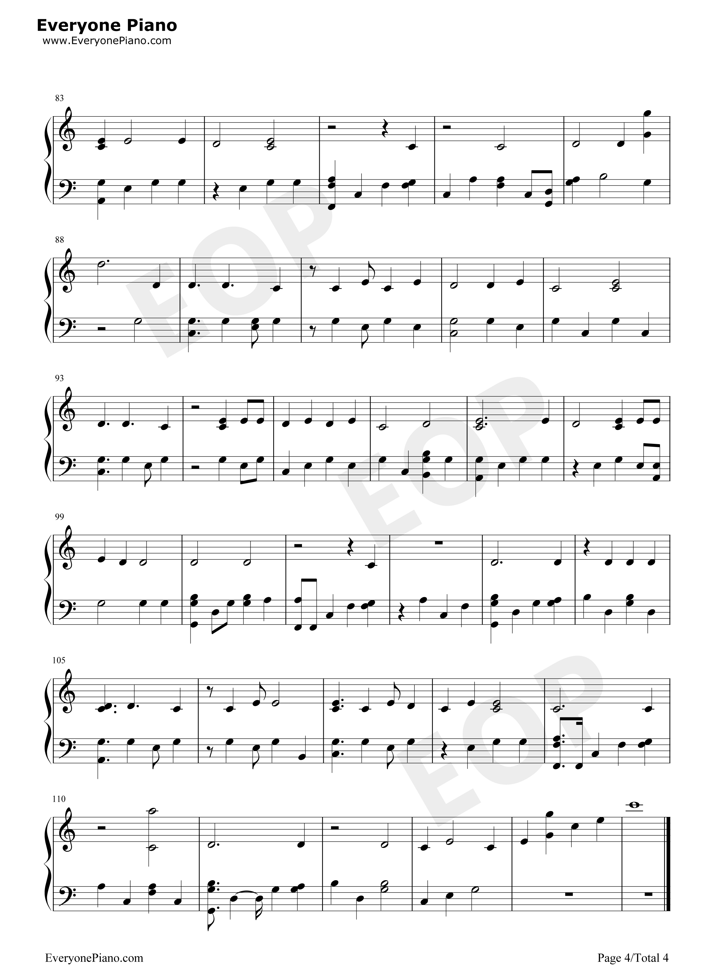 You Make It Feel Like Christmas钢琴谱-Gwen Stefani4