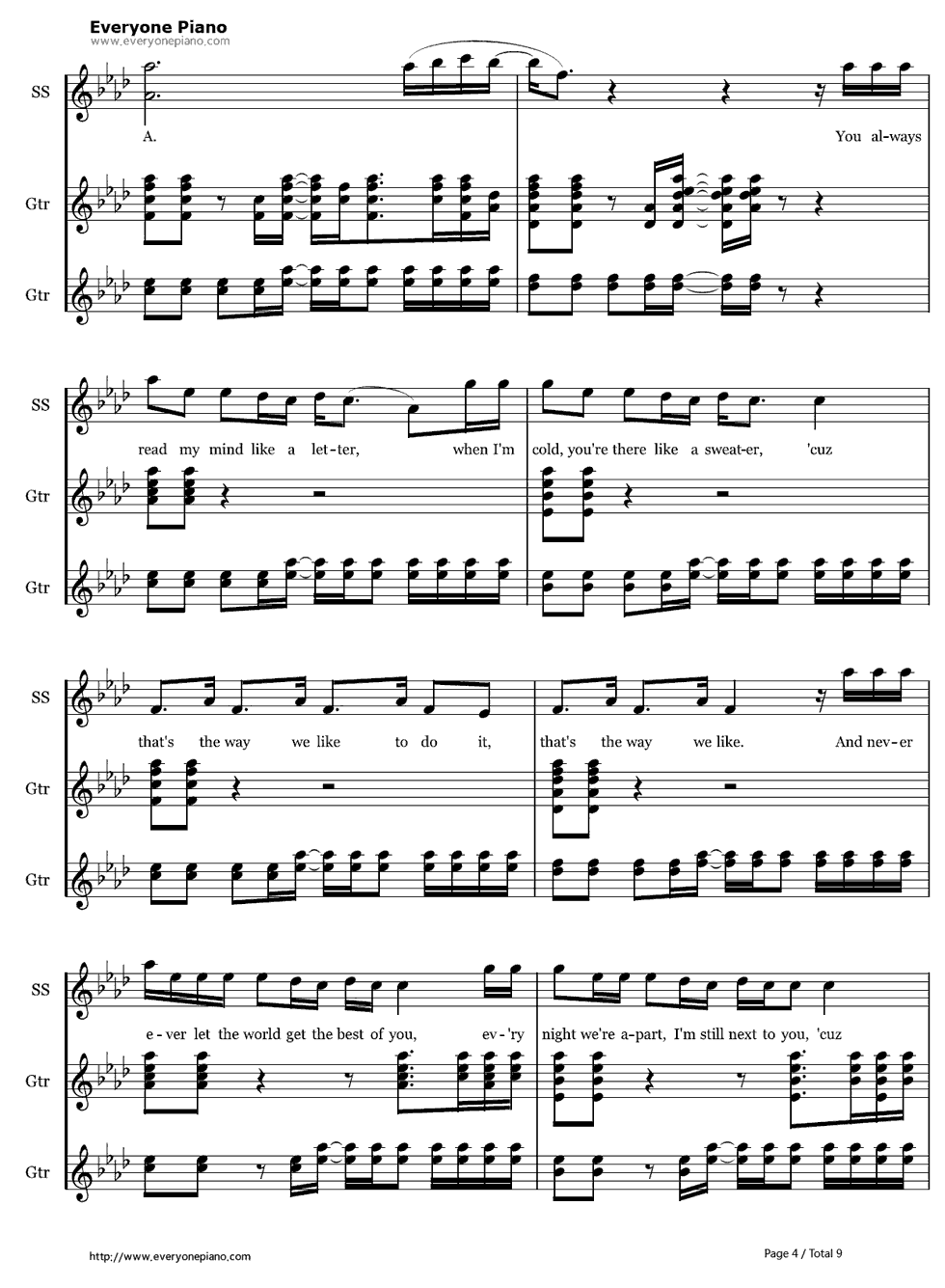 Made in the USA钢琴谱-Demi Lovato4