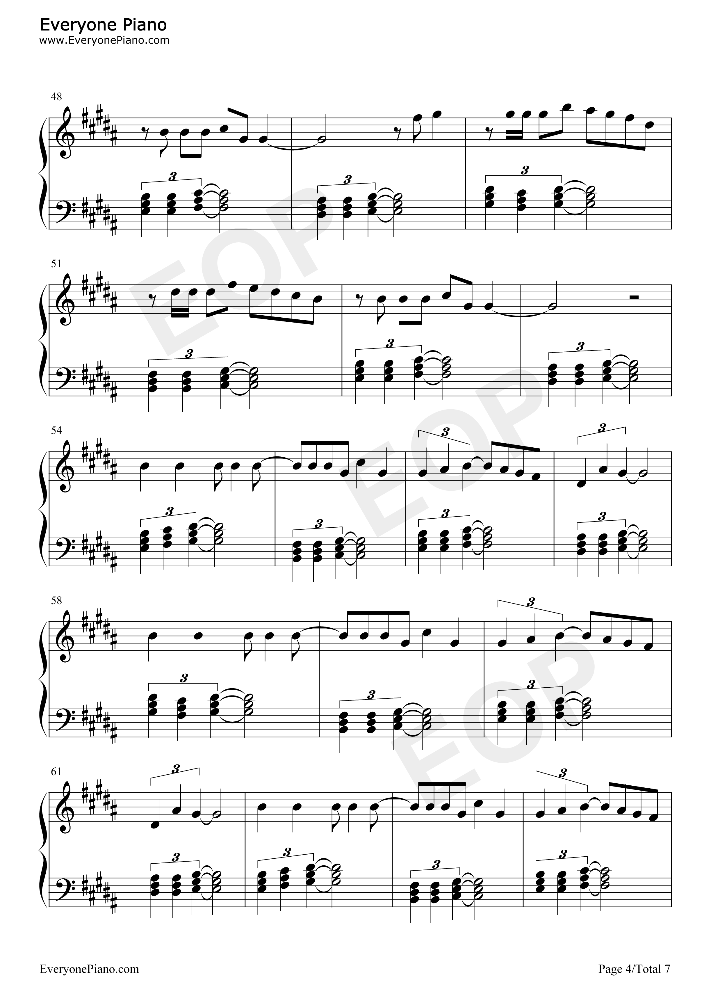 Your Body钢琴谱-Christina Aguilera4