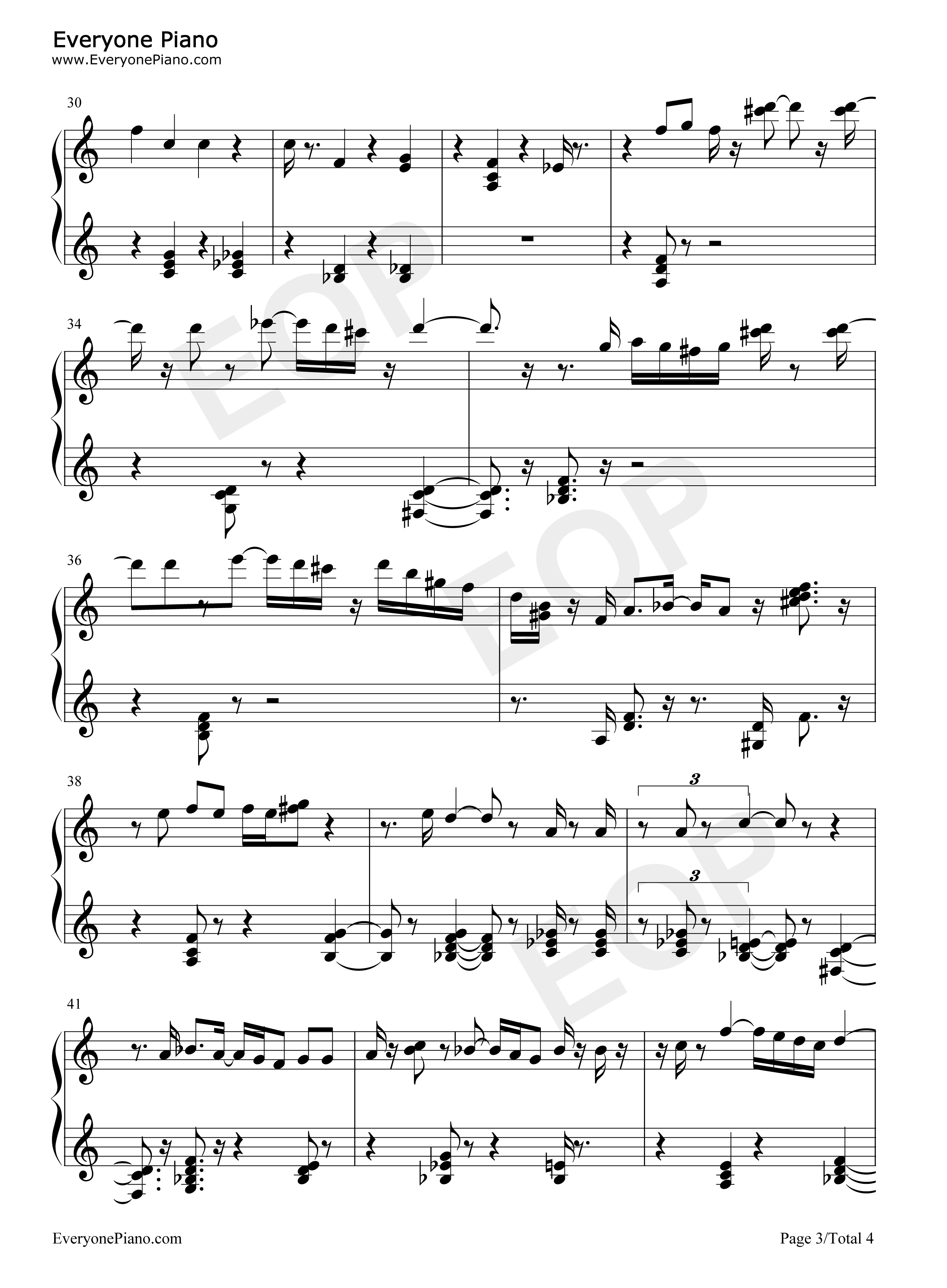 As Time Goes By钢琴谱-Herman Hupfeld3