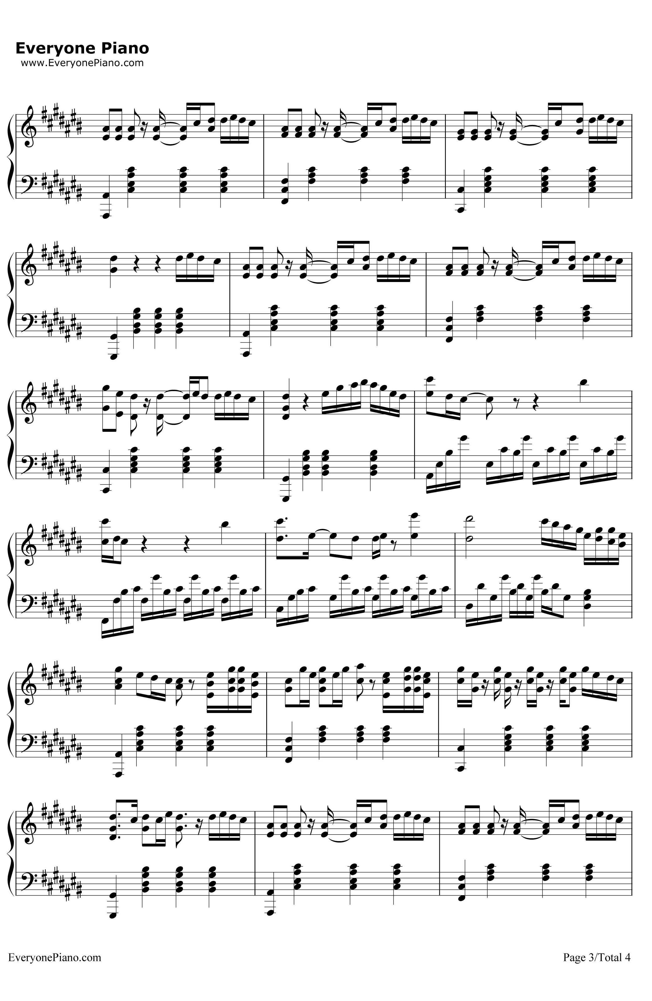 Try钢琴谱-ColbieCaillat3