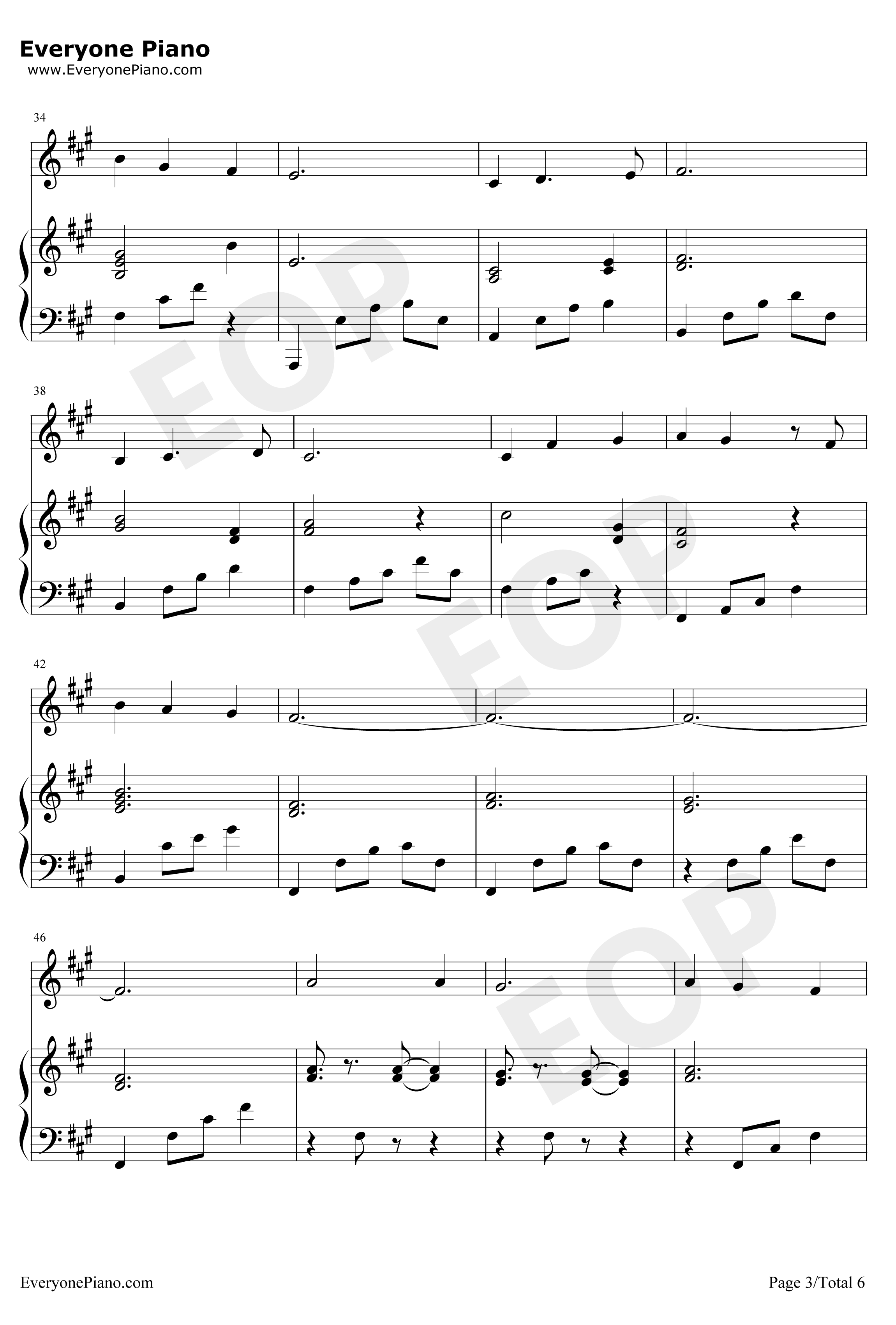 Gloria钢琴谱-Kalafina3