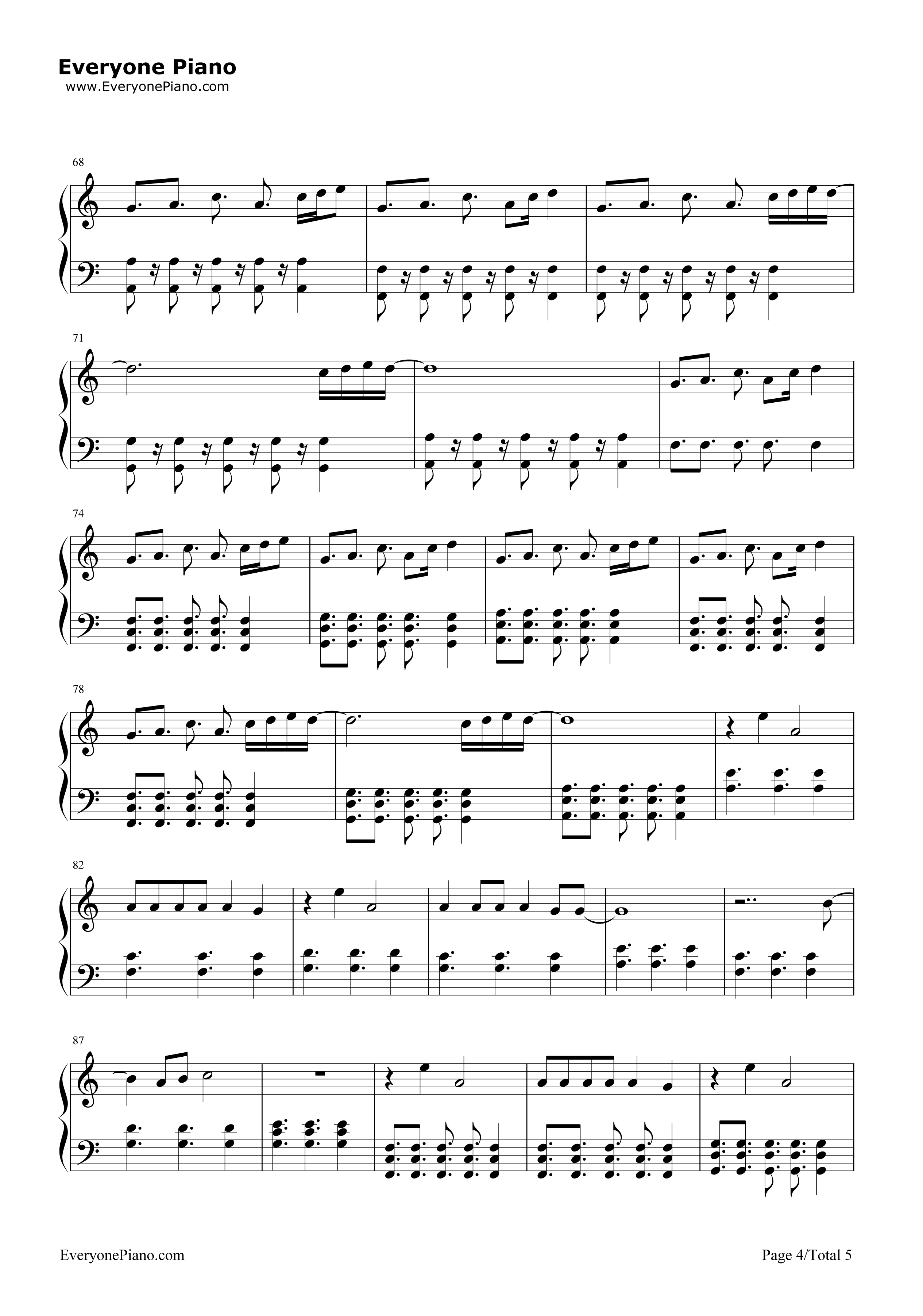 This Is What You Came For钢琴谱-Calvin Harris4