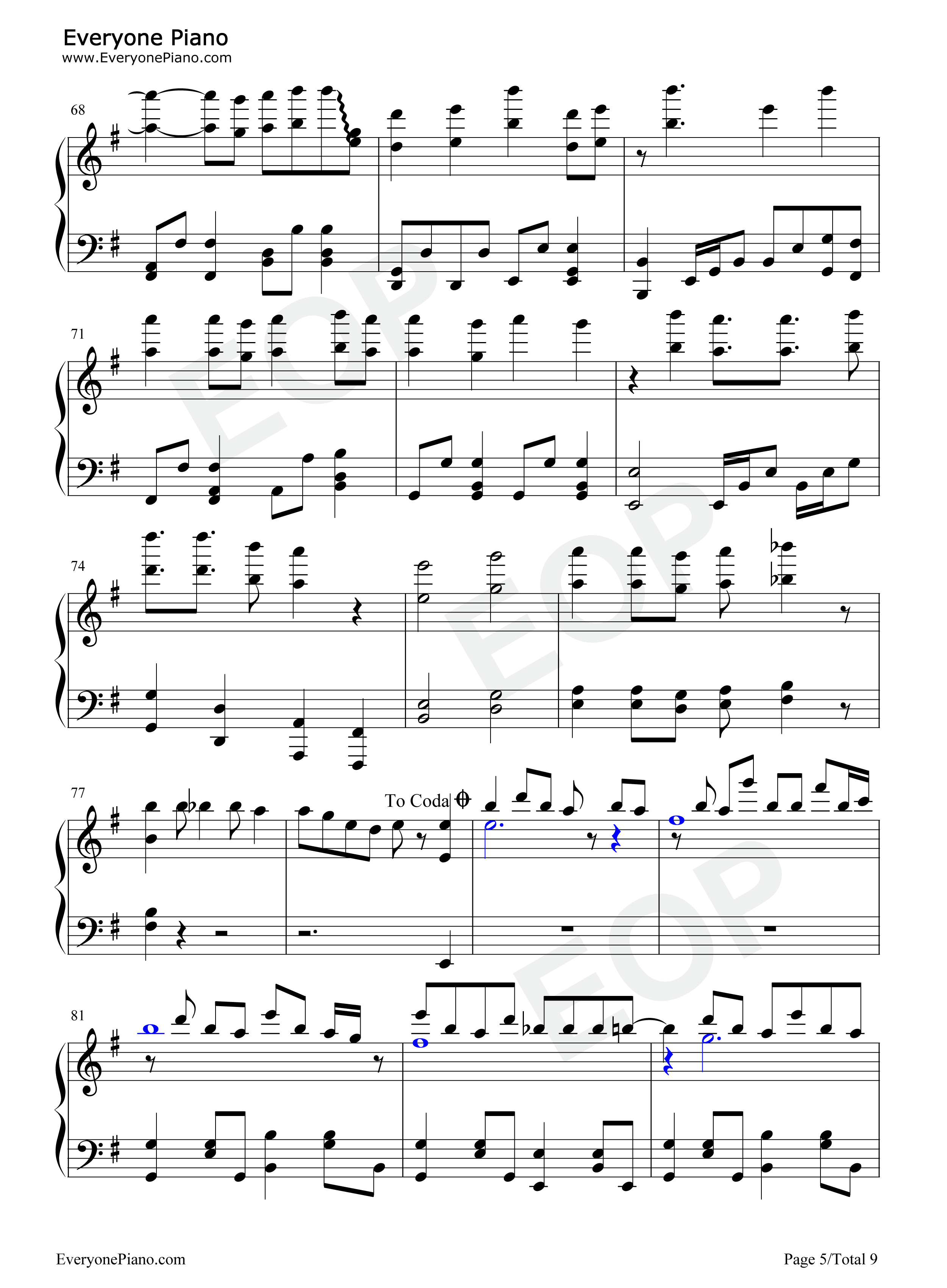 Black Shout钢琴谱-Roselia5