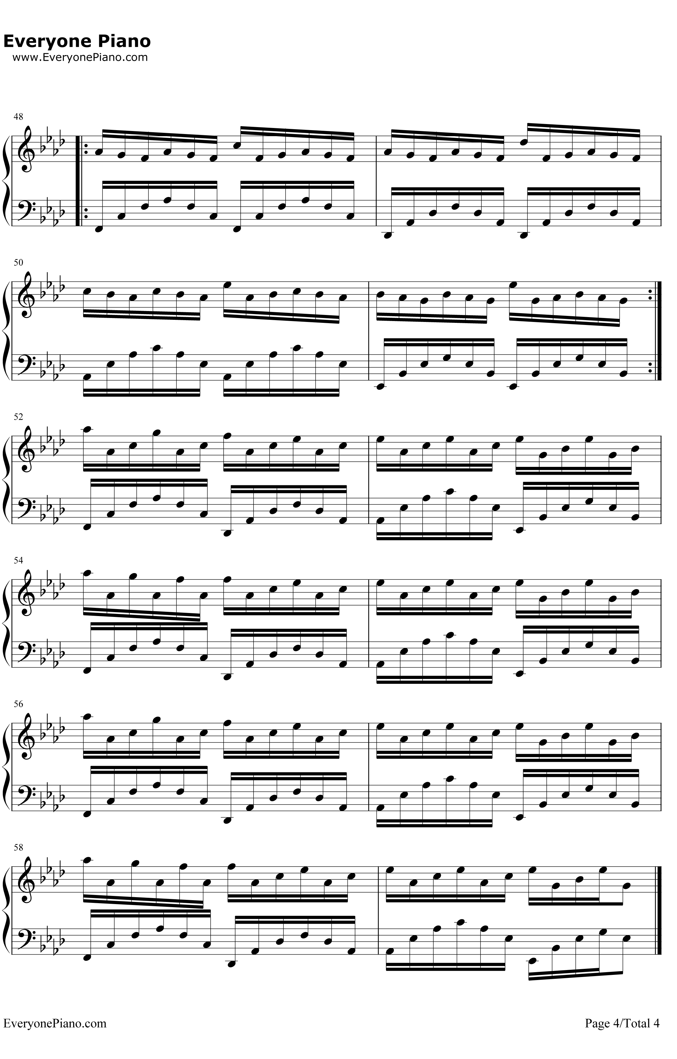 Nuvole Bianche钢琴谱--Ludovico Einaudi4