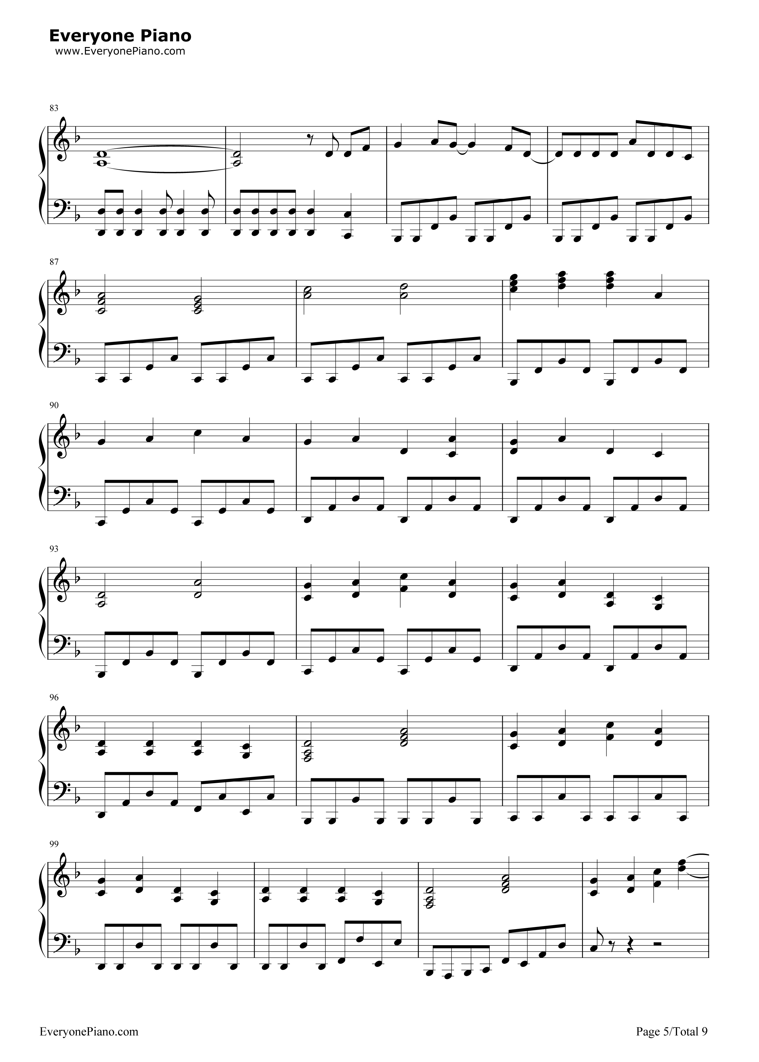 からくり卍ばーすと钢琴谱-镜音リンAppend 镜音レンAppend5