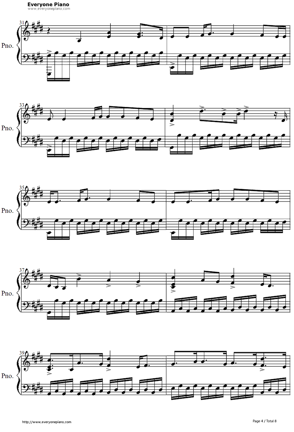 Arms钢琴谱-ChristinaPerri4