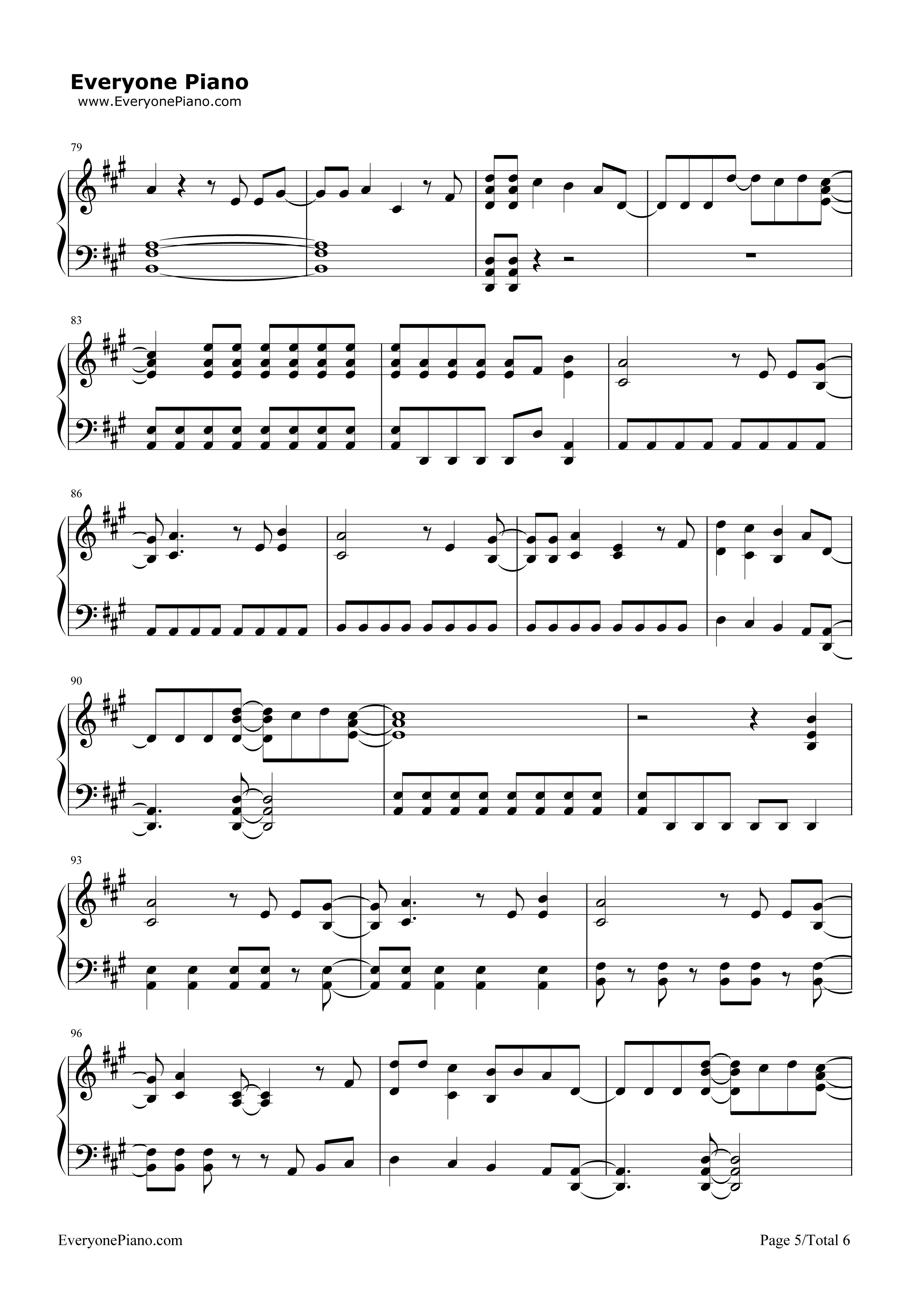 Gonna Get Caught钢琴谱-Demi Lovato5