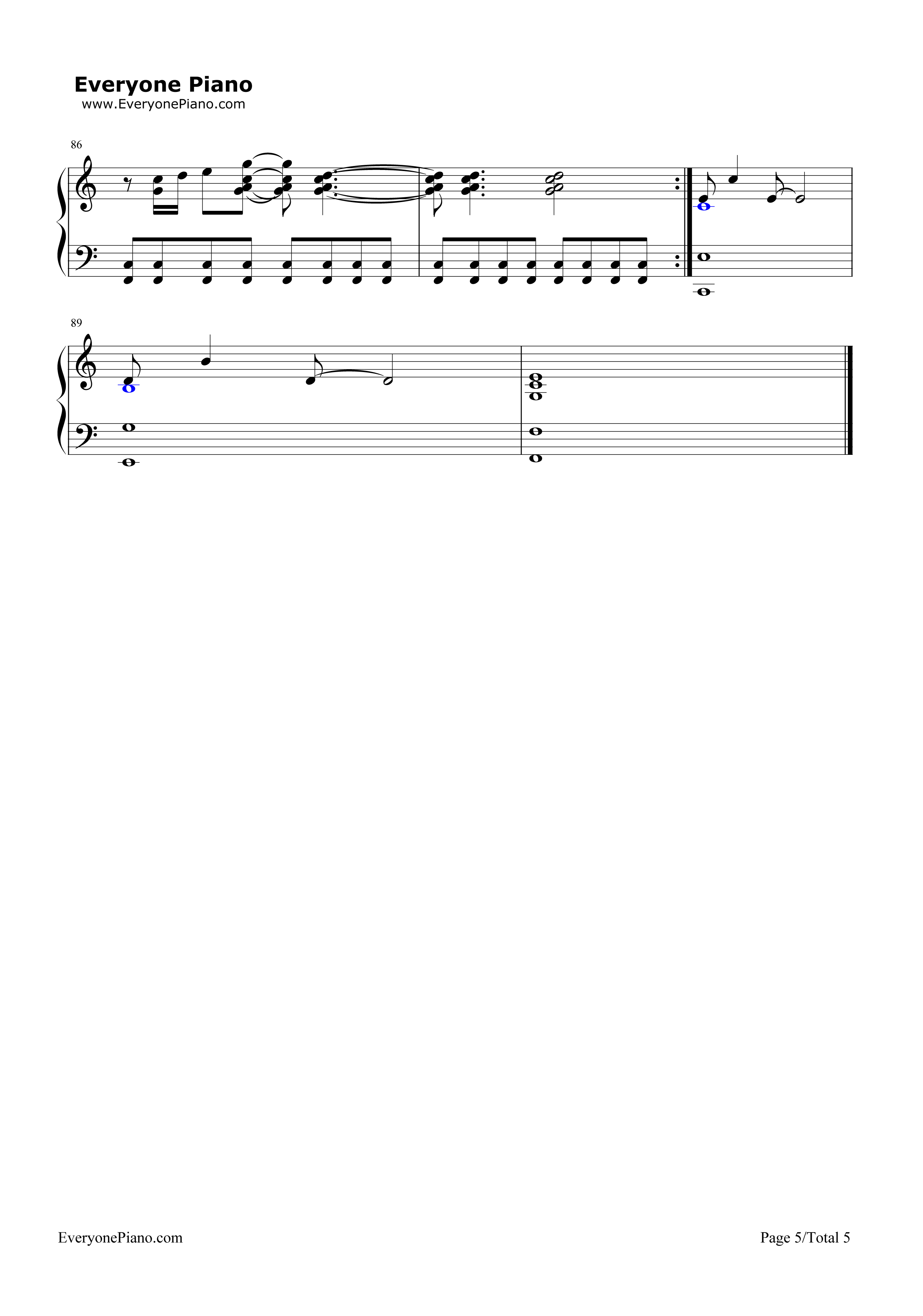 On the Line钢琴谱-Demi Lovato5