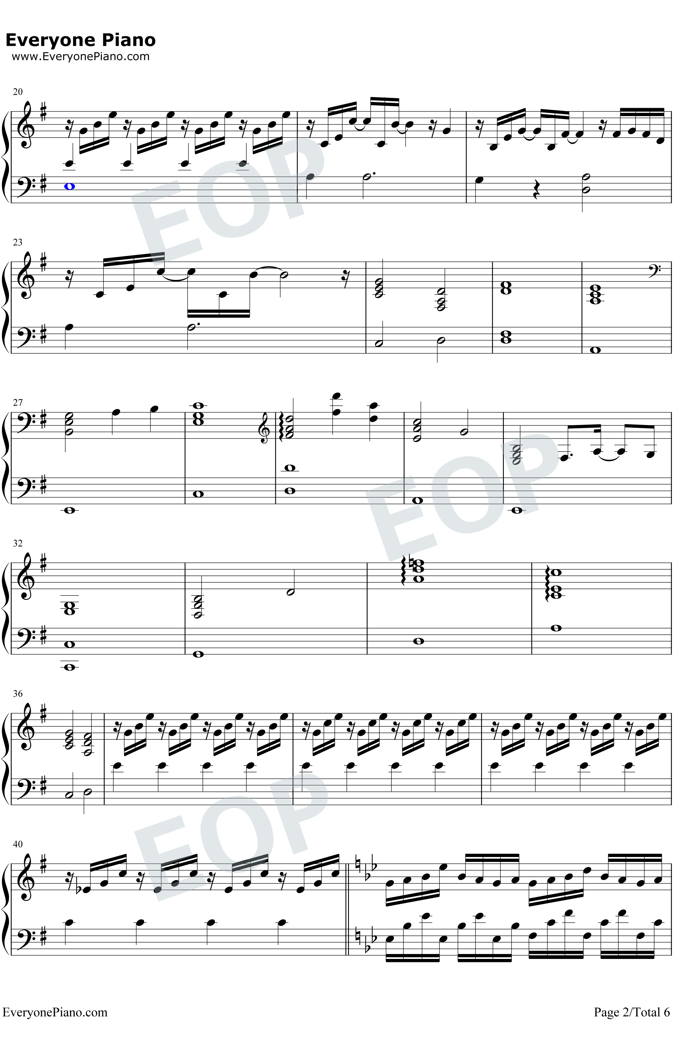 Speak to Me钢琴谱-Amy Lee2