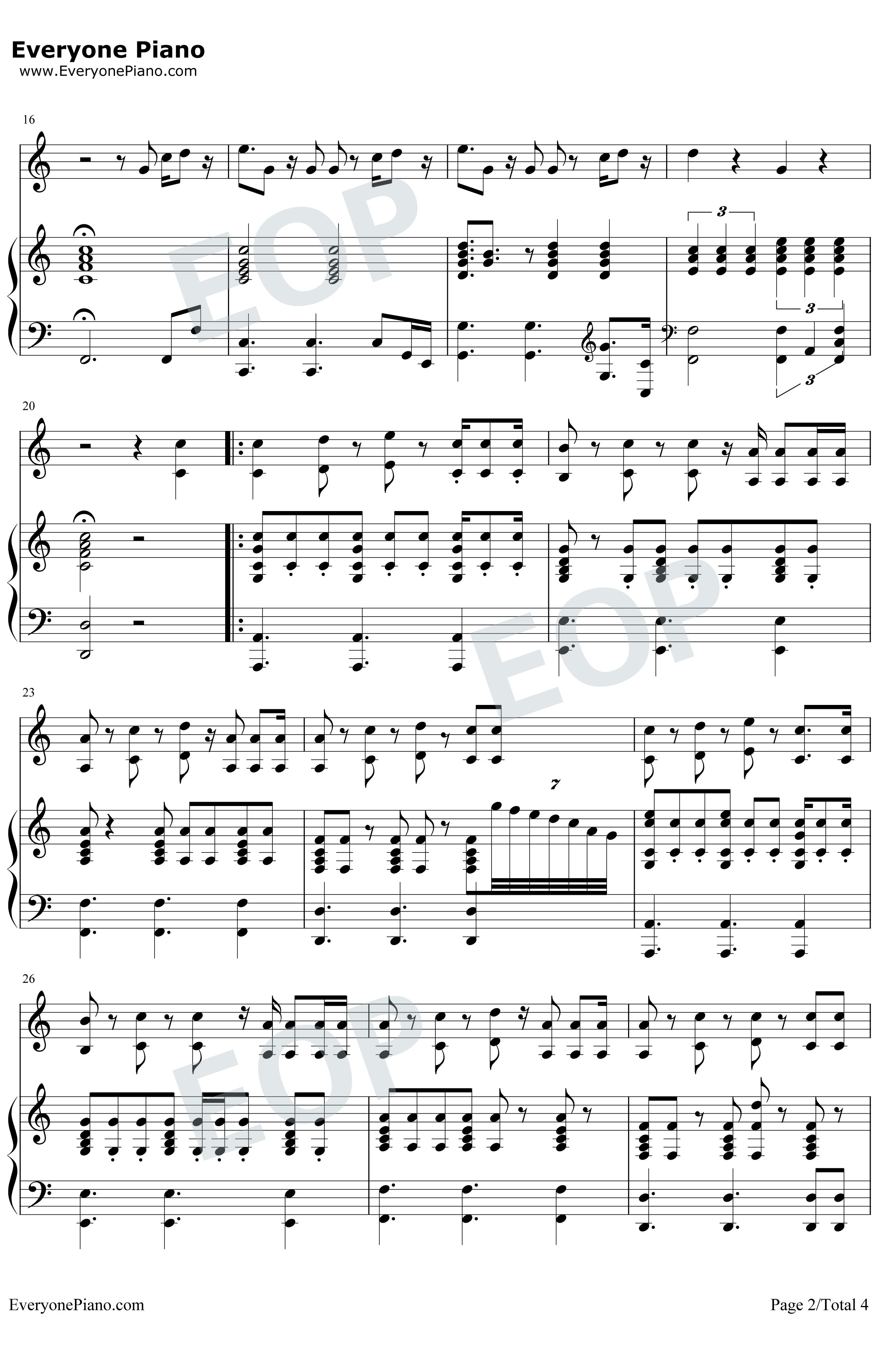 Girls Like You钢琴谱-Maroon 52