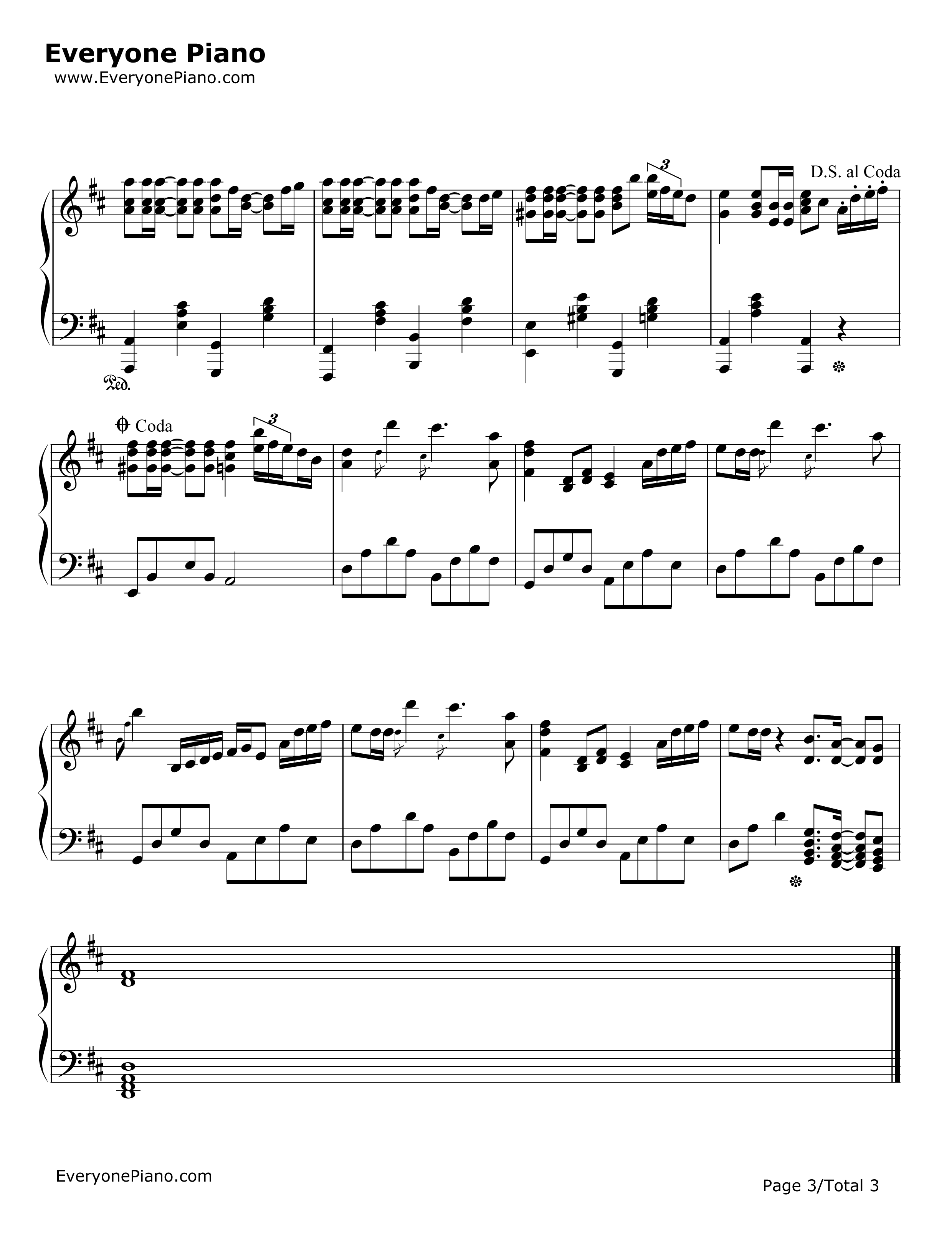 菊次郎的夏天钢琴谱-久石让  Joe Hisaishi 宫崎骏3