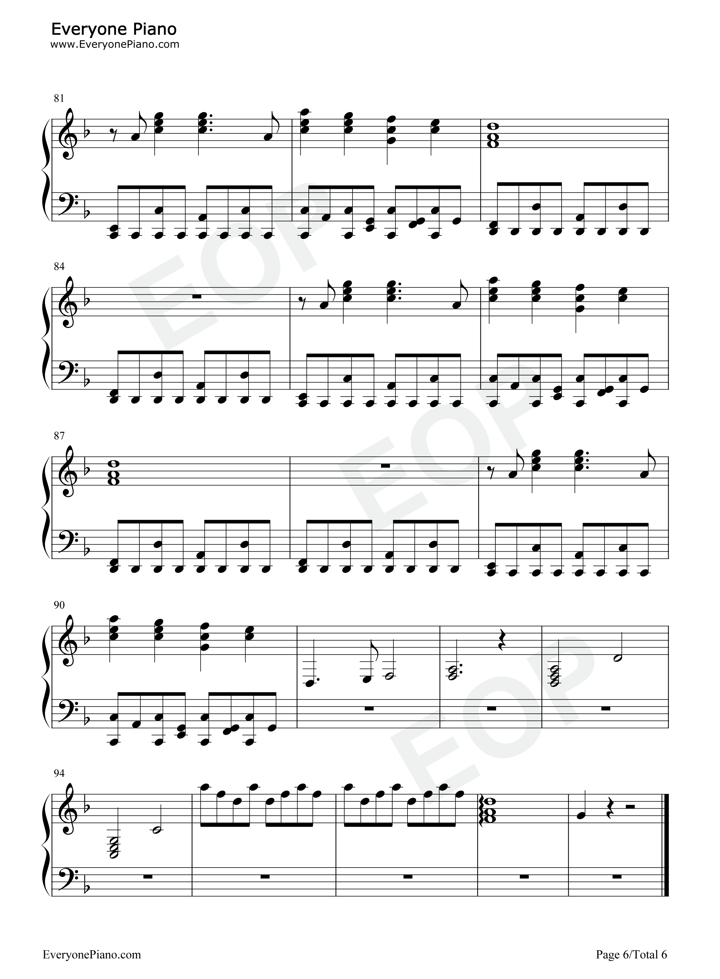 Burn It Down钢琴谱-Linkin Park6
