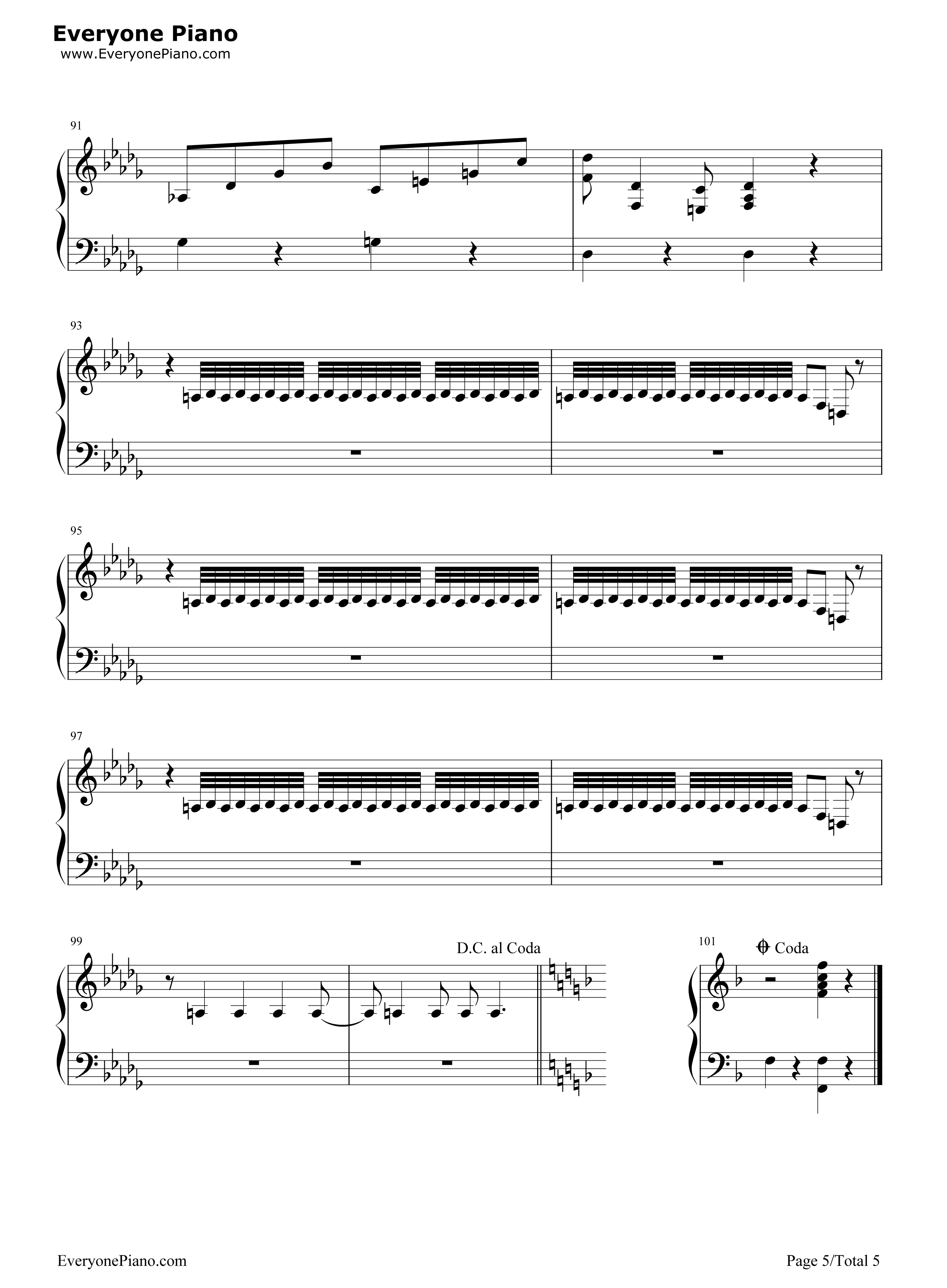 Cantina Band钢琴谱-John Williams5