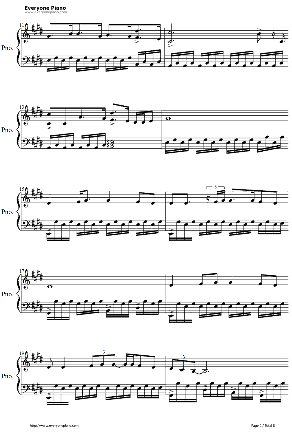 Arms钢琴谱-ChristinaPerri2