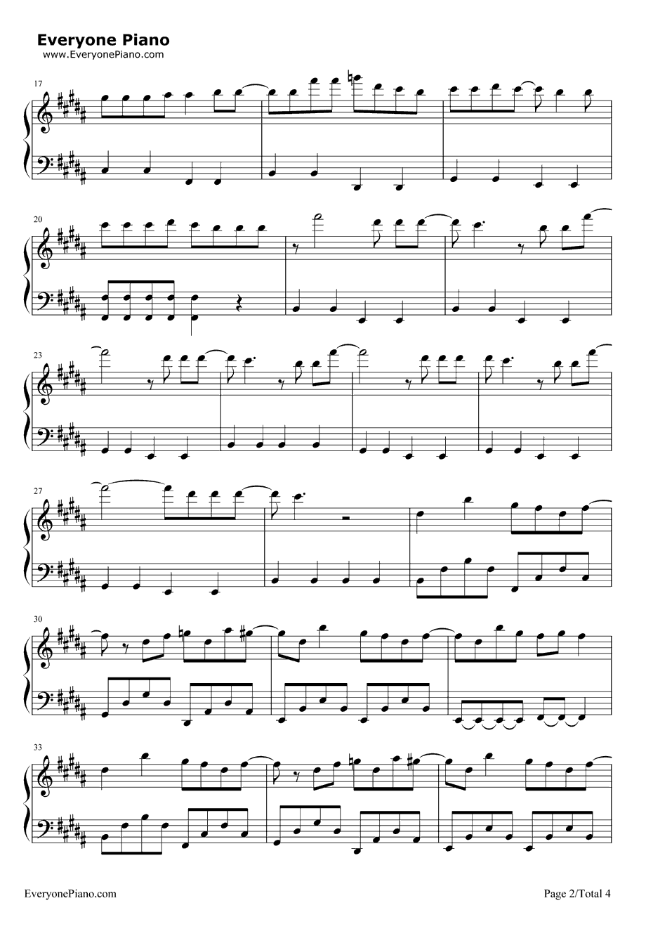 Try钢琴谱-AsherBook2
