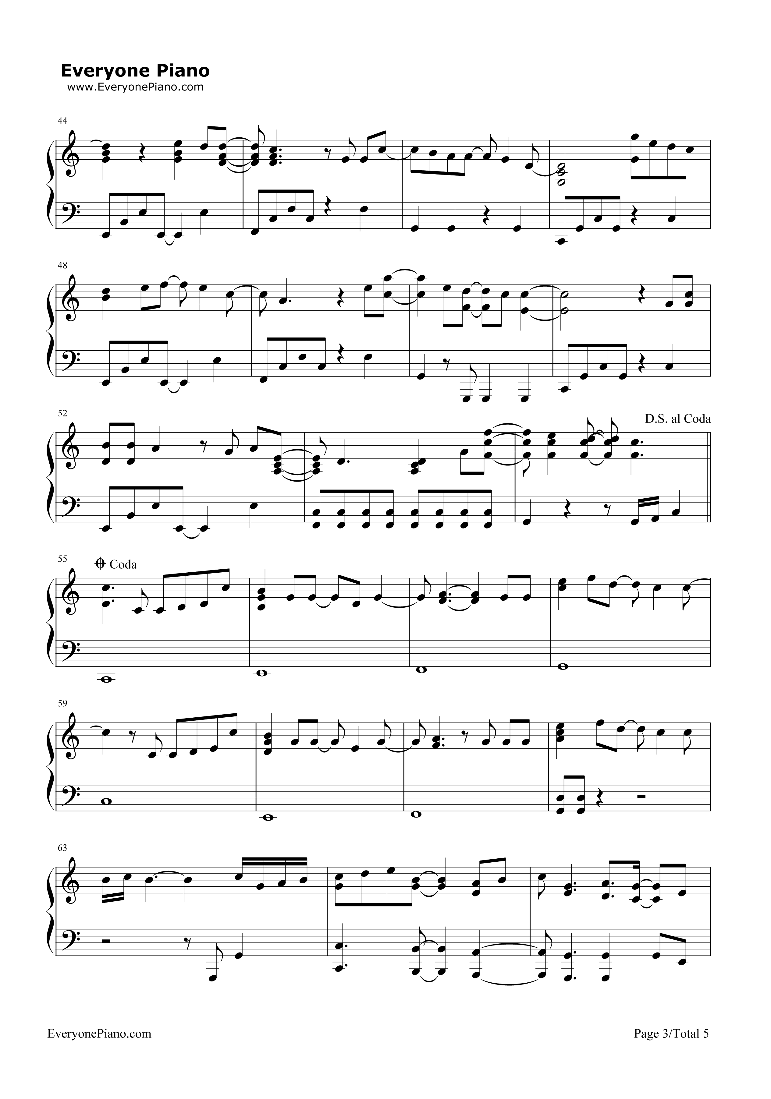 On the Line钢琴谱-Demi Lovato3