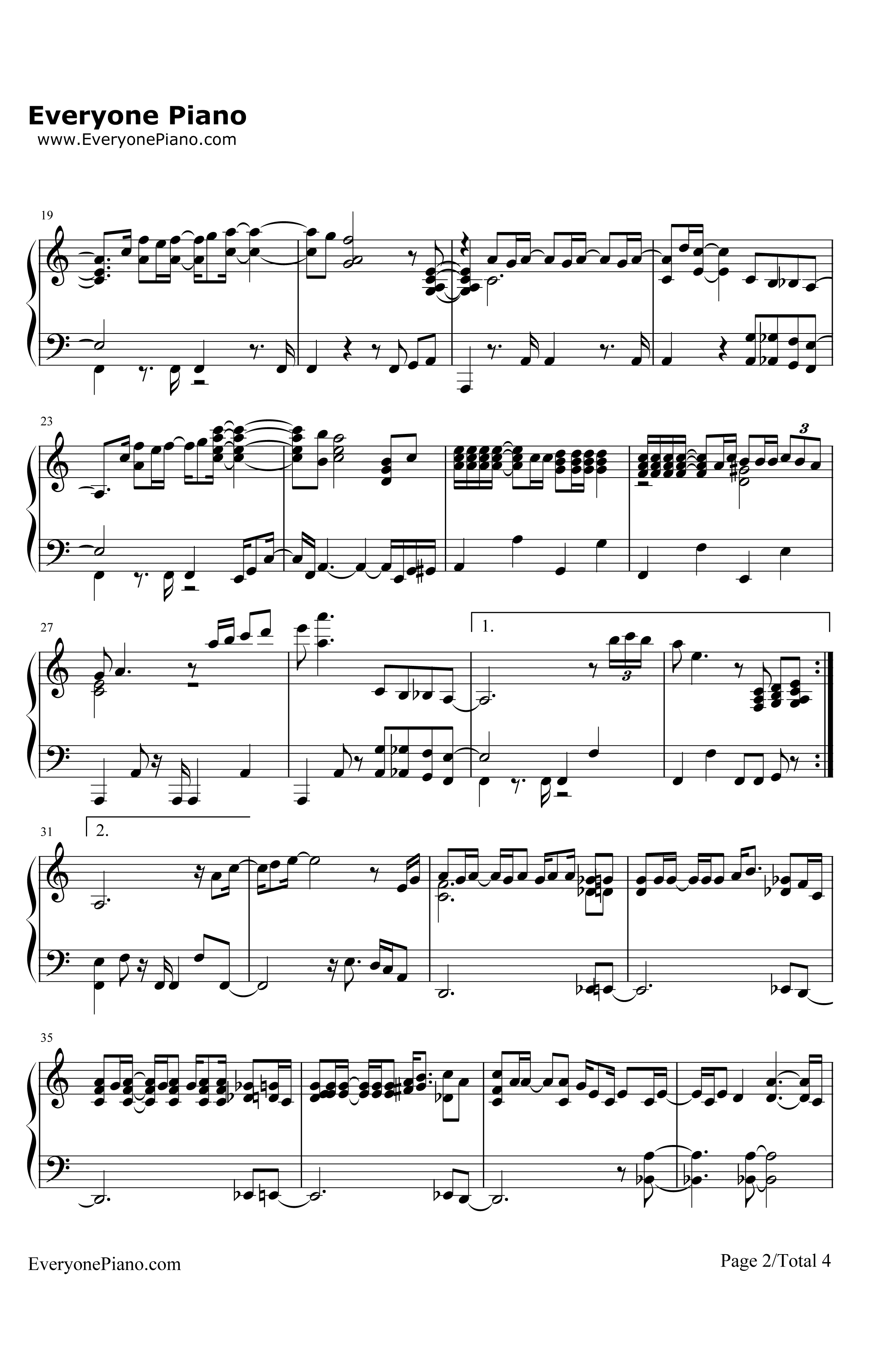 SamsoniteMan钢琴谱-AliciaKeys2