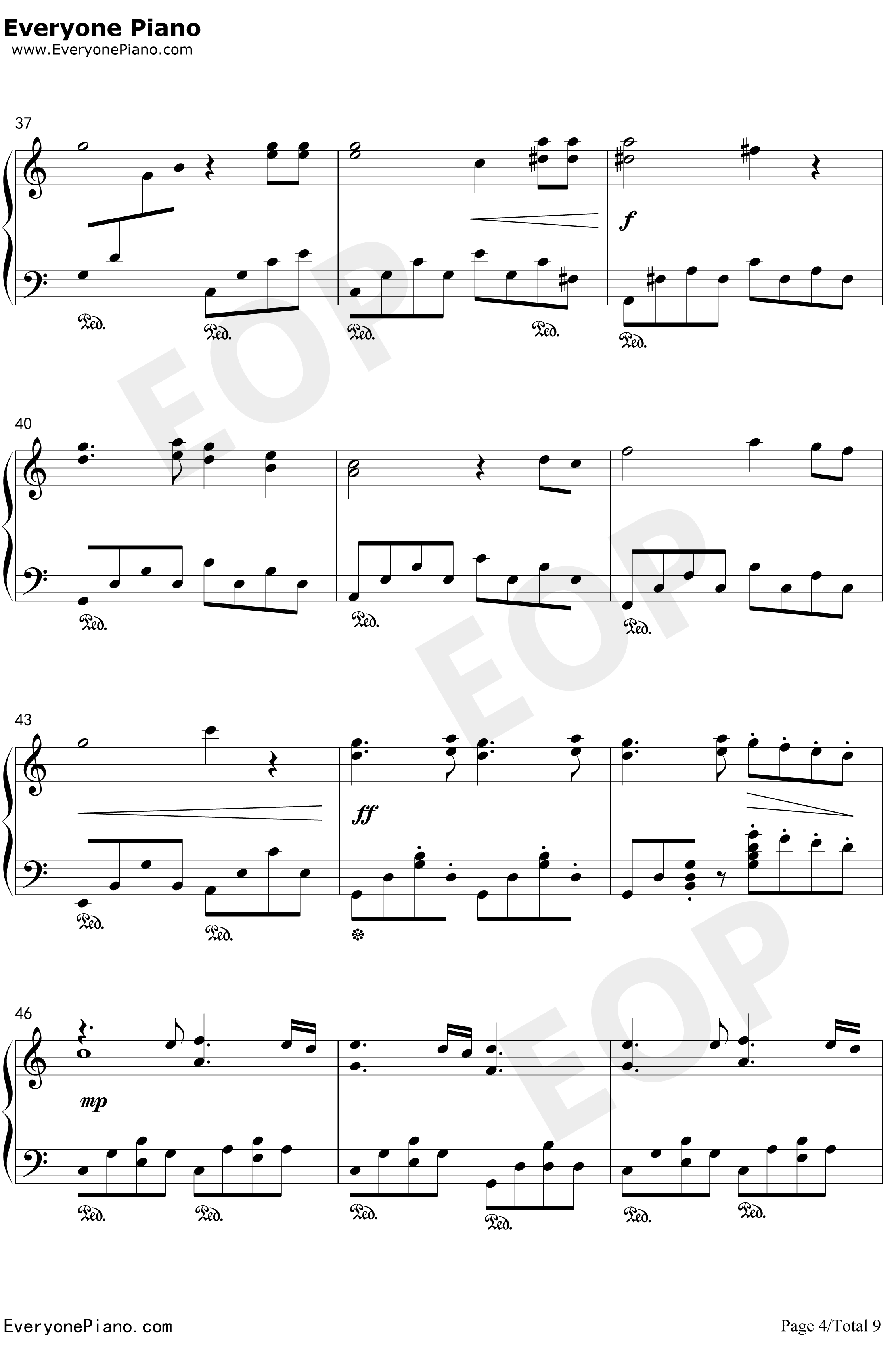 先生あのね钢琴谱-長縄まりあ井上喜久子-工作细胞OST4