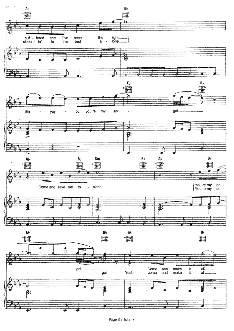 Angel钢琴谱-Aerosmith3
