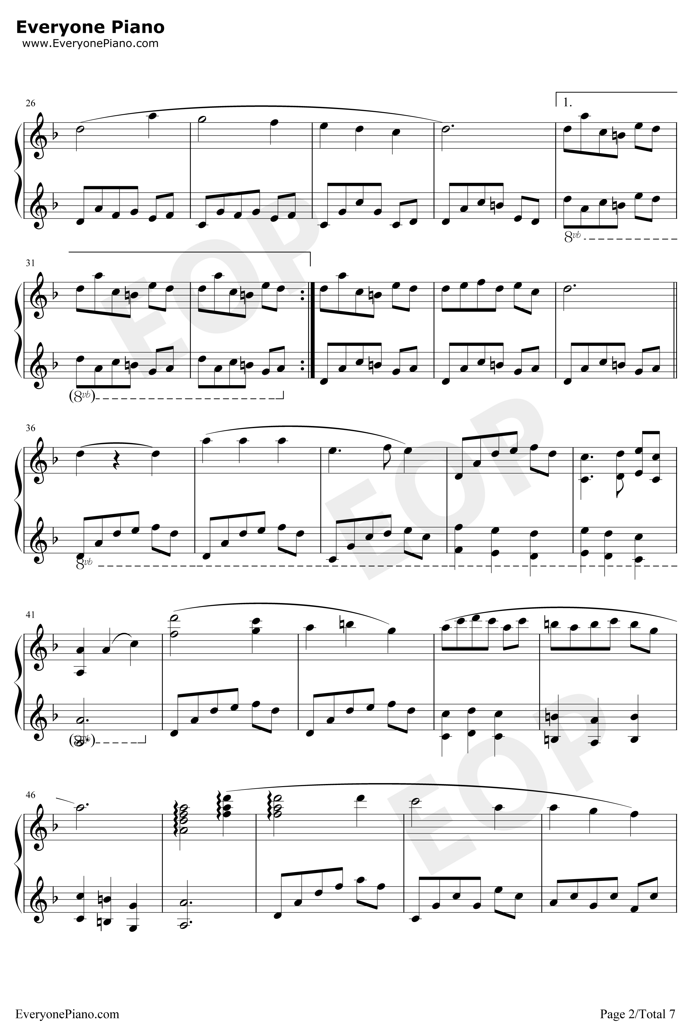 Scarborough Fair钢琴谱-莎拉·布莱曼Sarah Brightman-斯卡布罗集市2