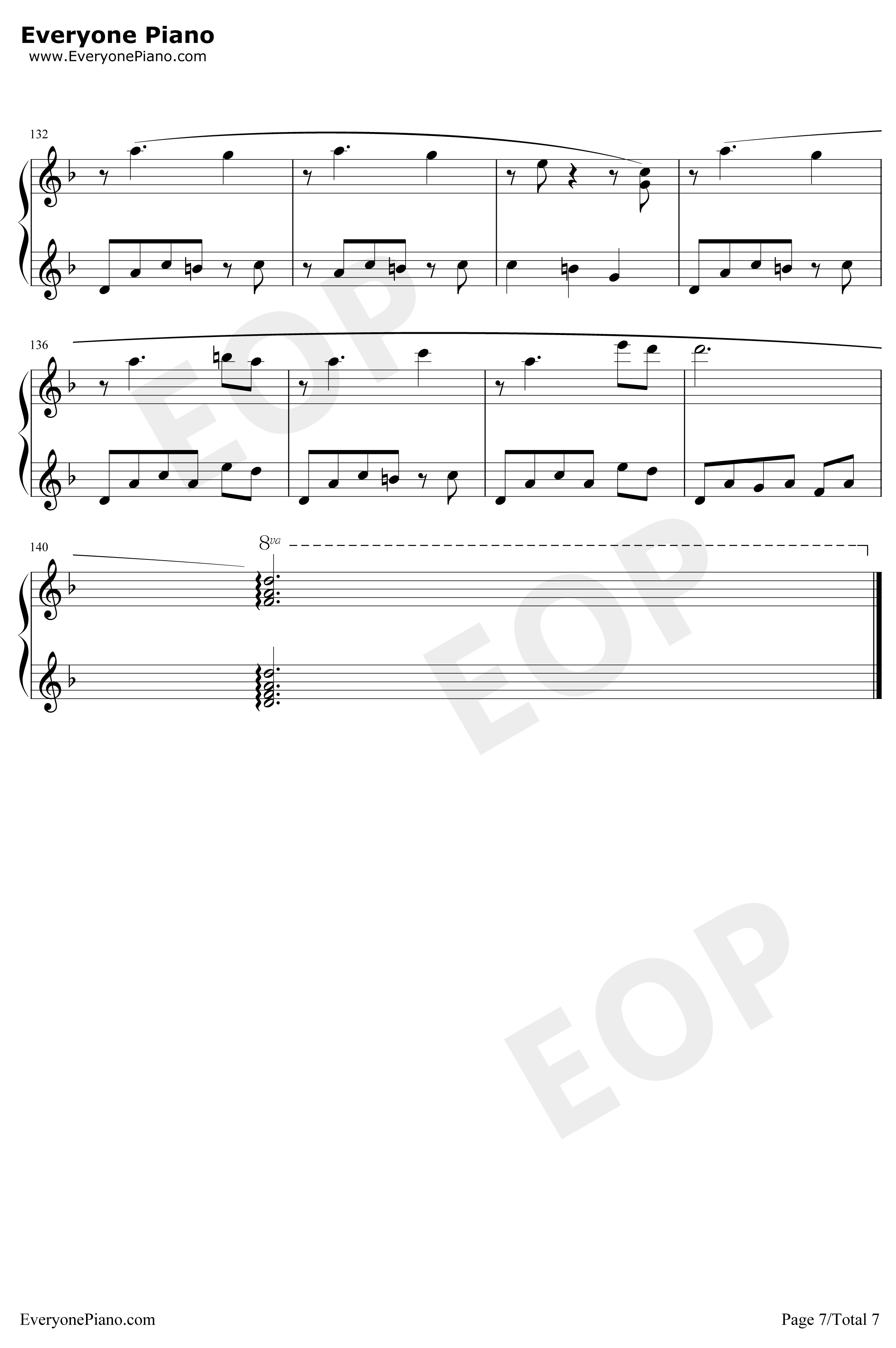 Scarborough Fair钢琴谱-莎拉·布莱曼Sarah Brightman-斯卡布罗集市7