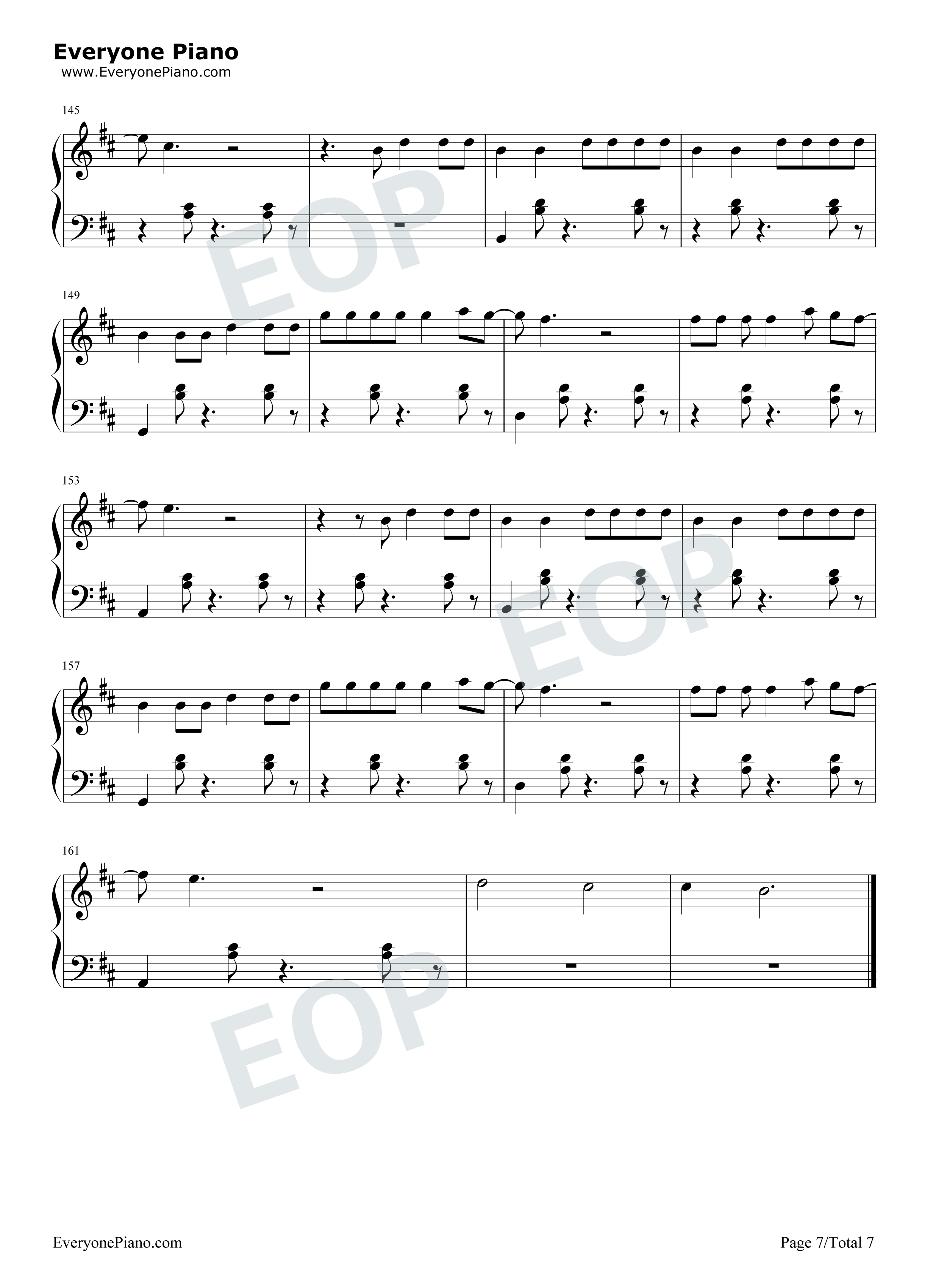 Despacito钢琴谱-Luis Fonsi Daddy Yankee7