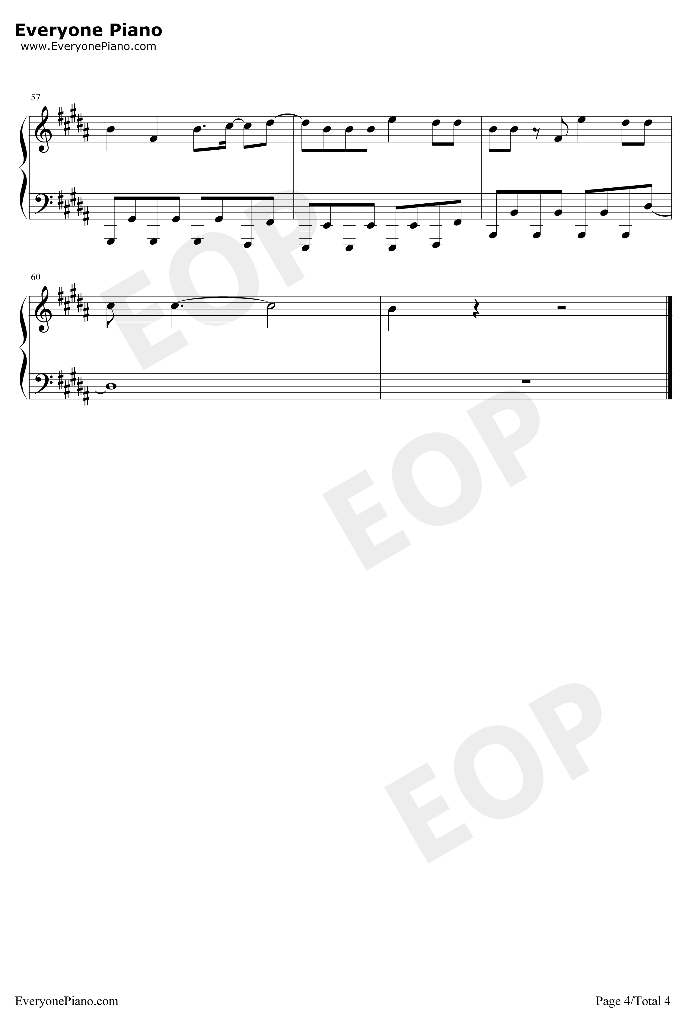 No Sleep钢琴谱-MartinGarrixBonn4