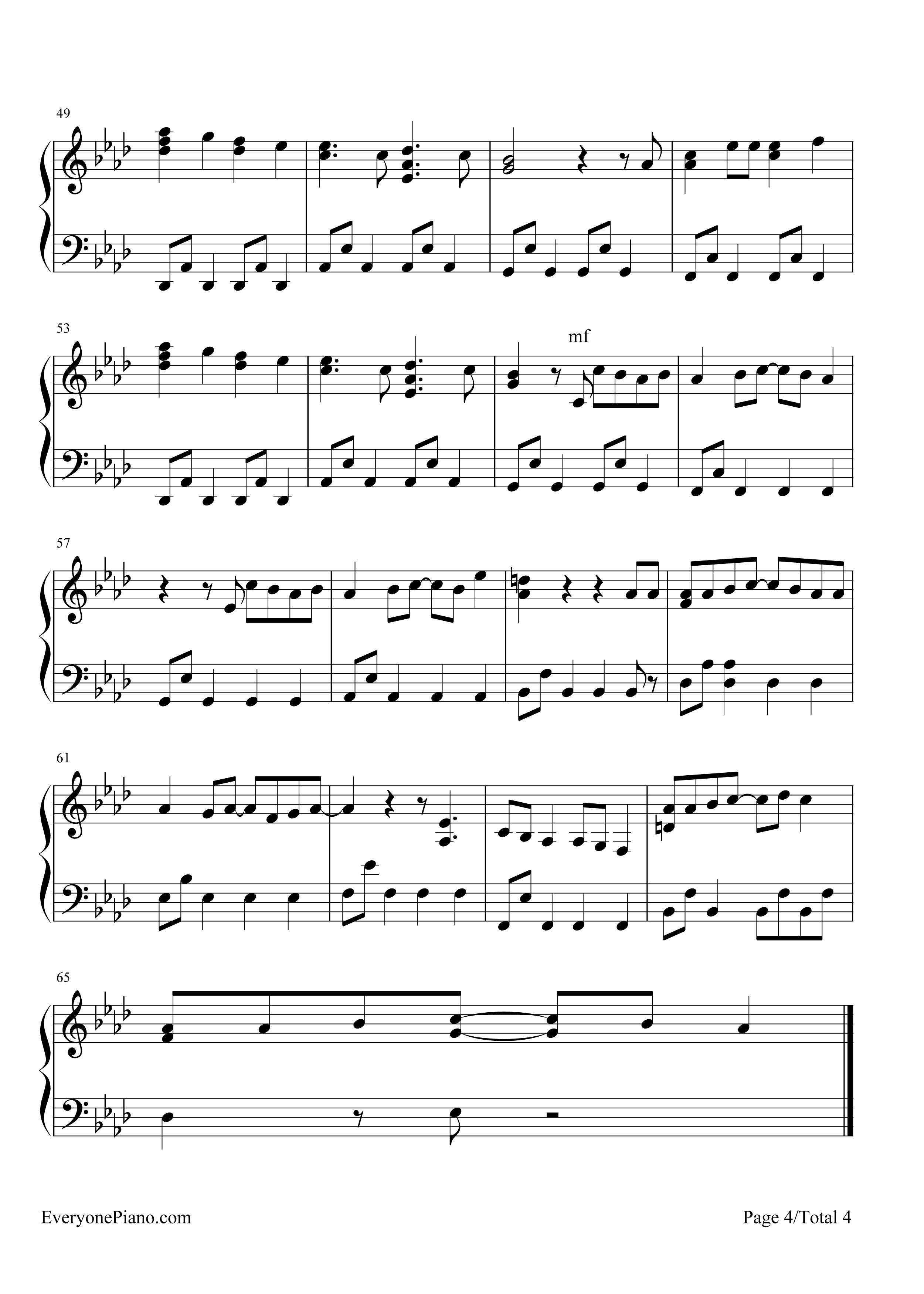 梦灯笼钢琴谱-RADWIMPS4