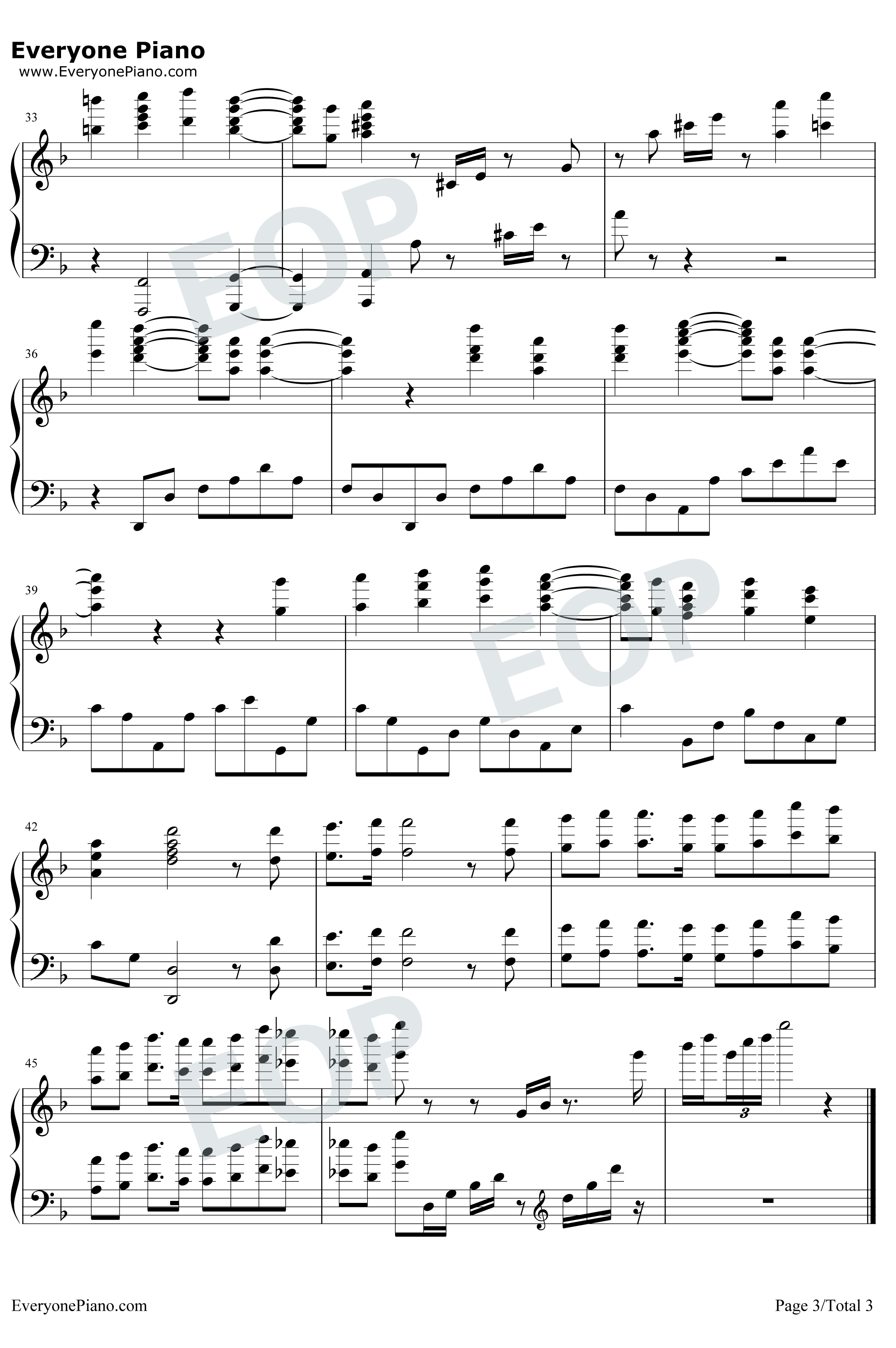 出埃及记钢琴谱-马克西姆-大师级的史诗作品3