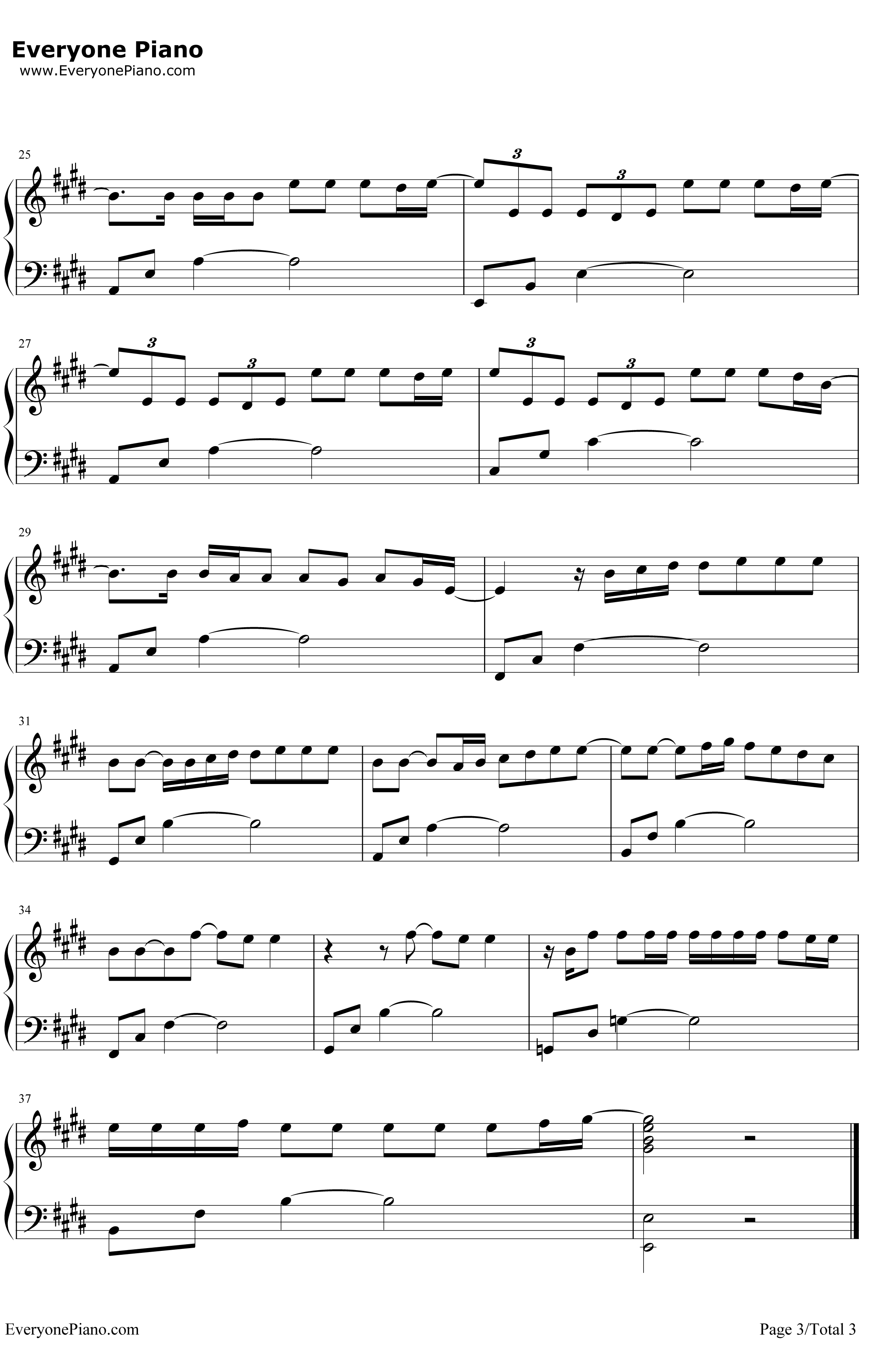 One Less Lonely Girl钢琴谱-JustinBieber3