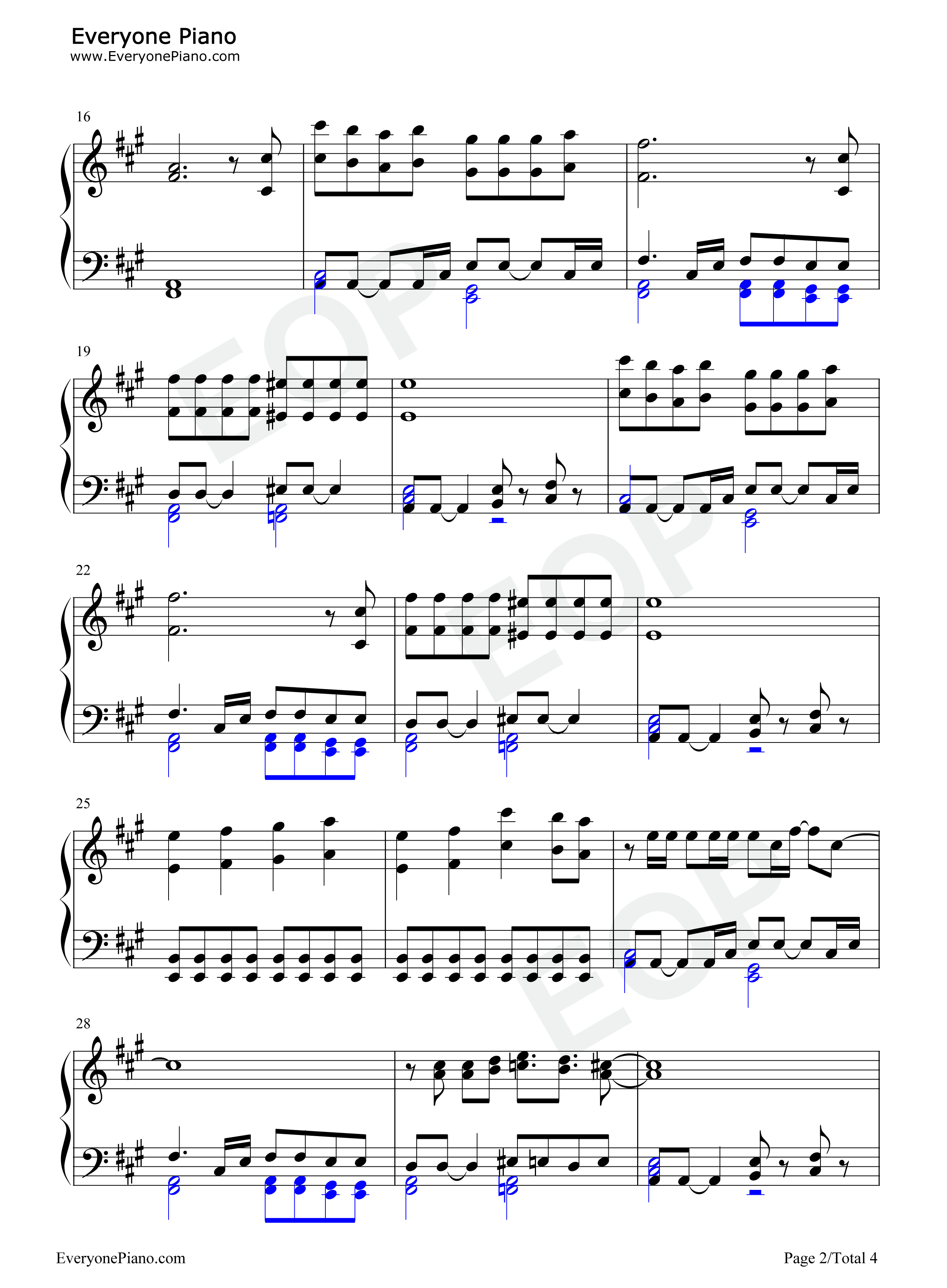 Hate Me钢琴谱-Miley Cyrus2