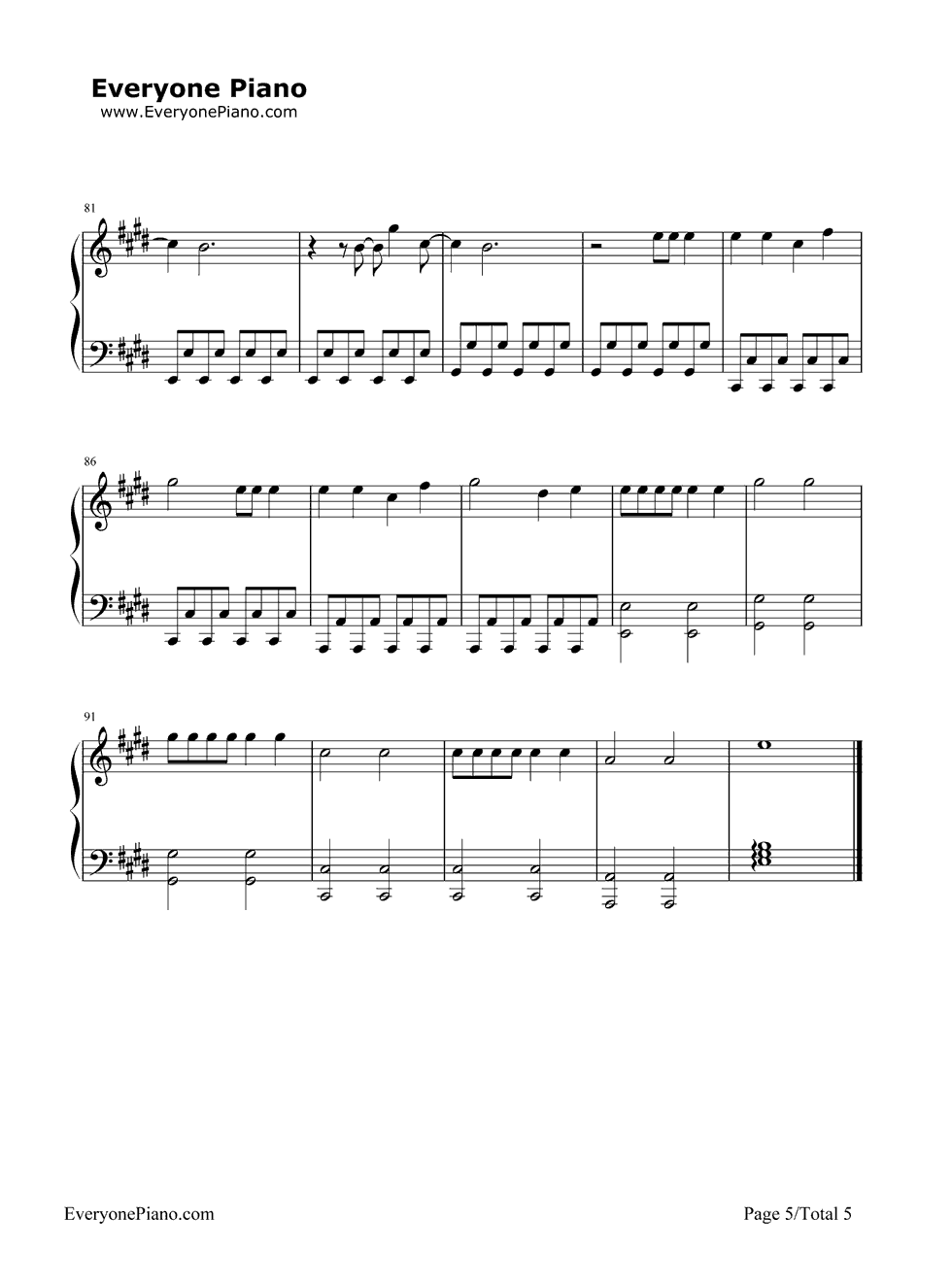 We Can't Stop钢琴谱-Miley Cyrus5