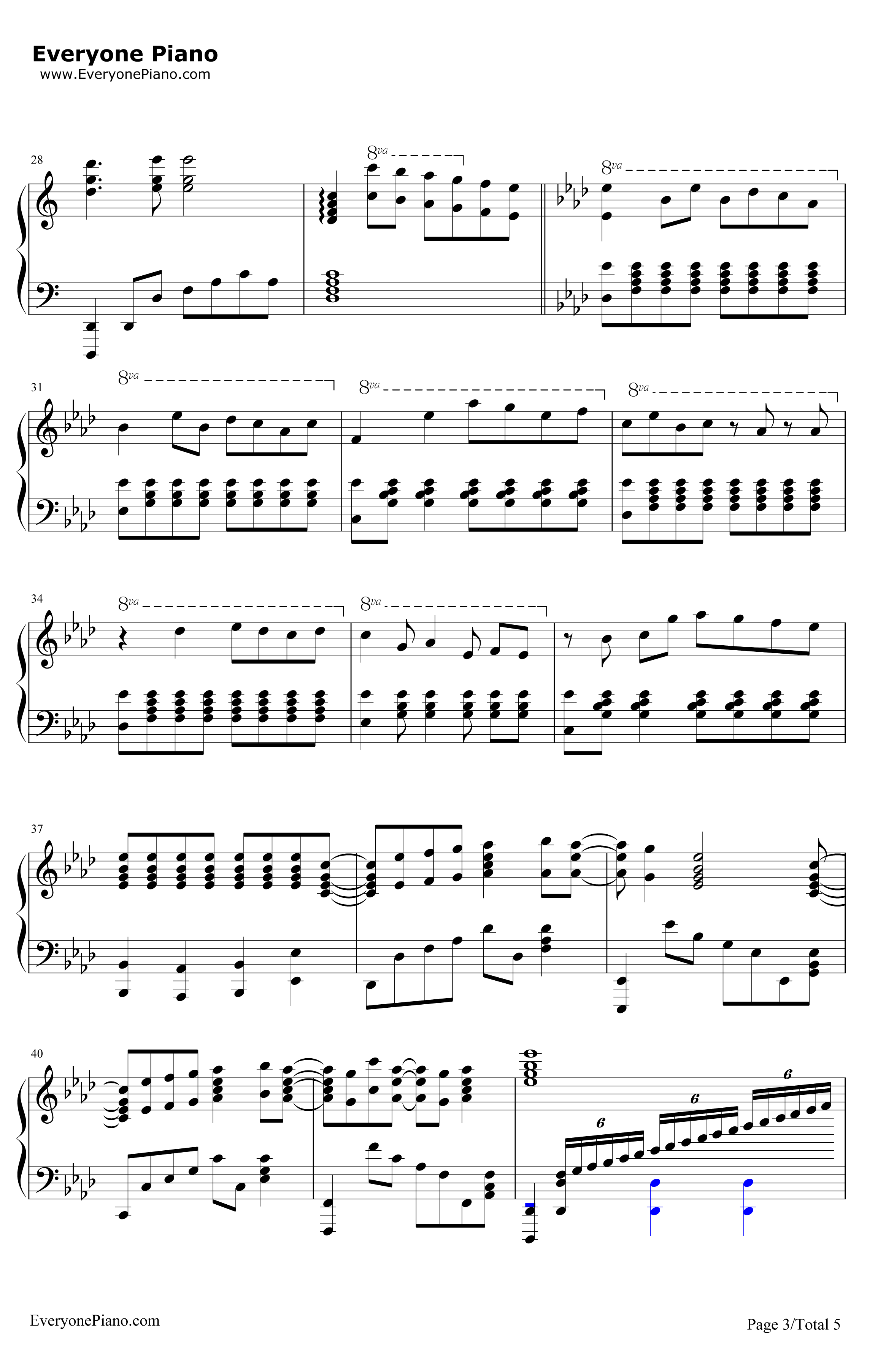BravelyYou钢琴谱-Lia-CharlotteOP3