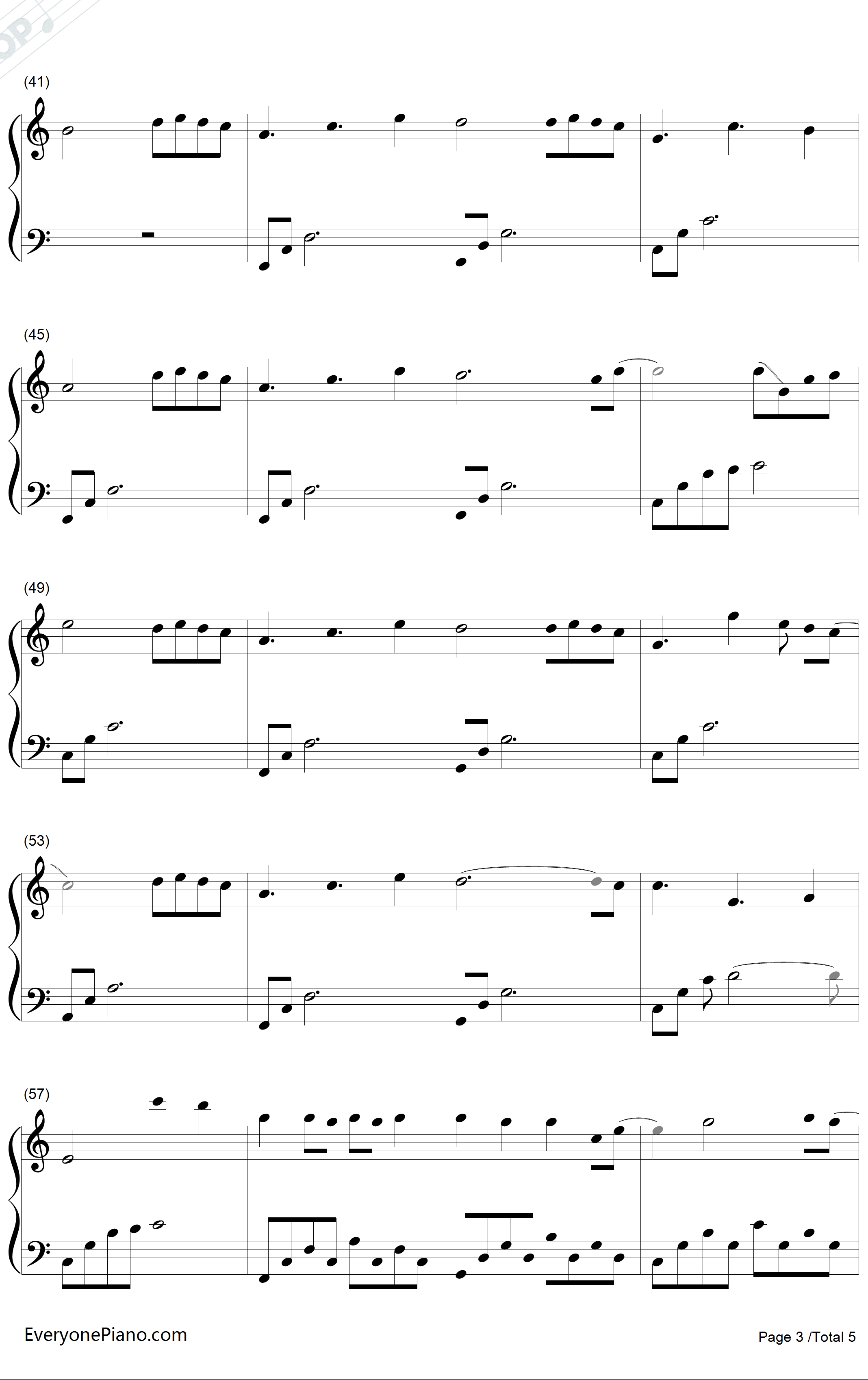 What Are Words钢琴谱-ChrisMedina-简单完美版3