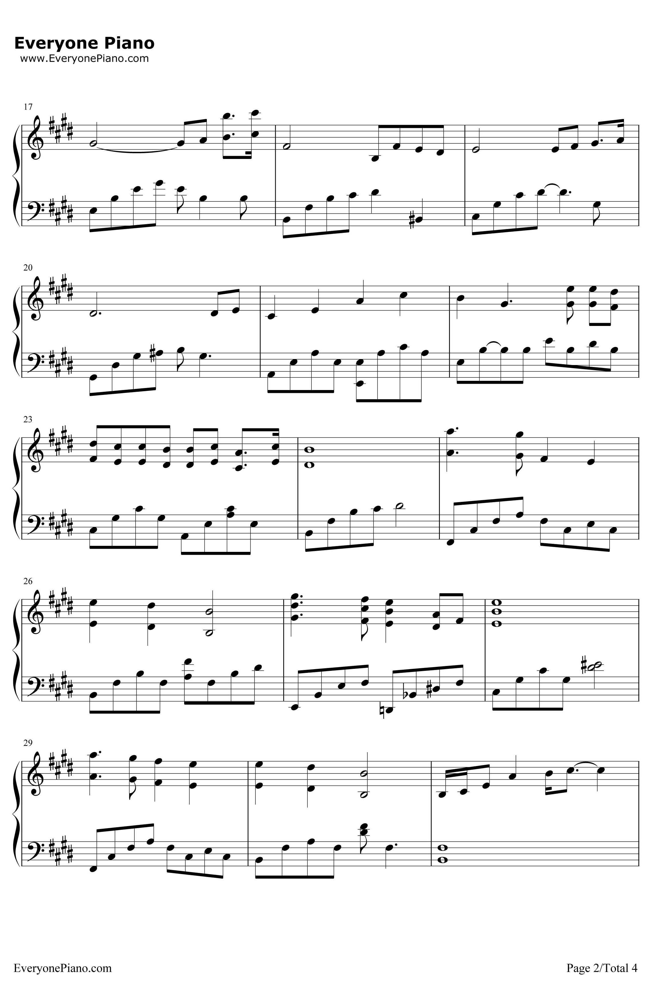 MarsAndVenus钢琴谱-班得瑞-《微风山谷》班得瑞2