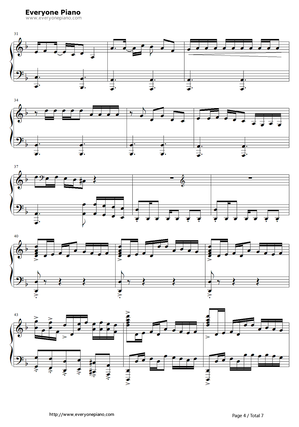 Red Like Roses钢琴谱-Casey Lee Williams4