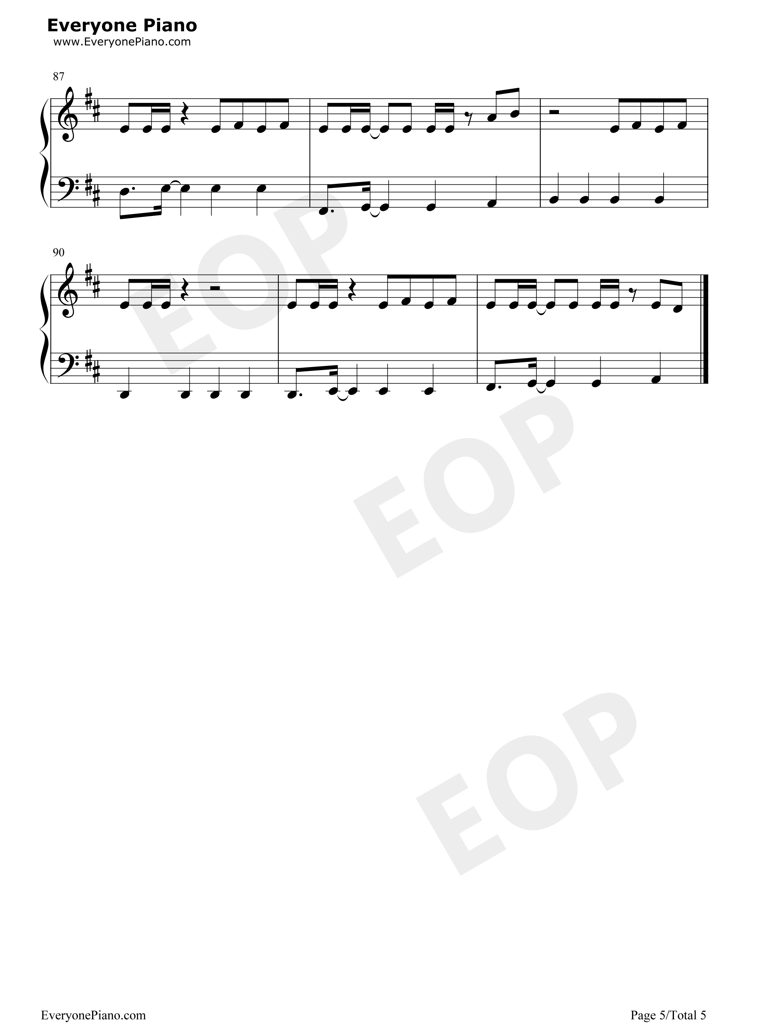Dont Start Now钢琴谱-Dua Lipa5