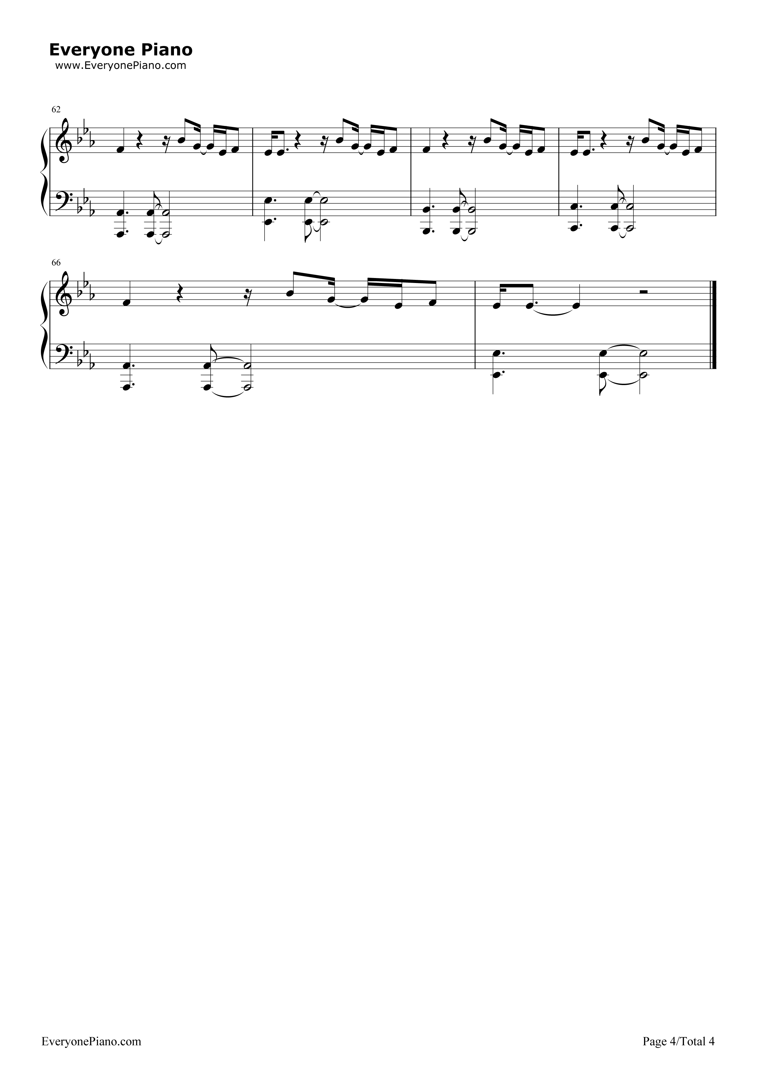 I Feel It Coming钢琴谱-The Weeknd Daft Punk4