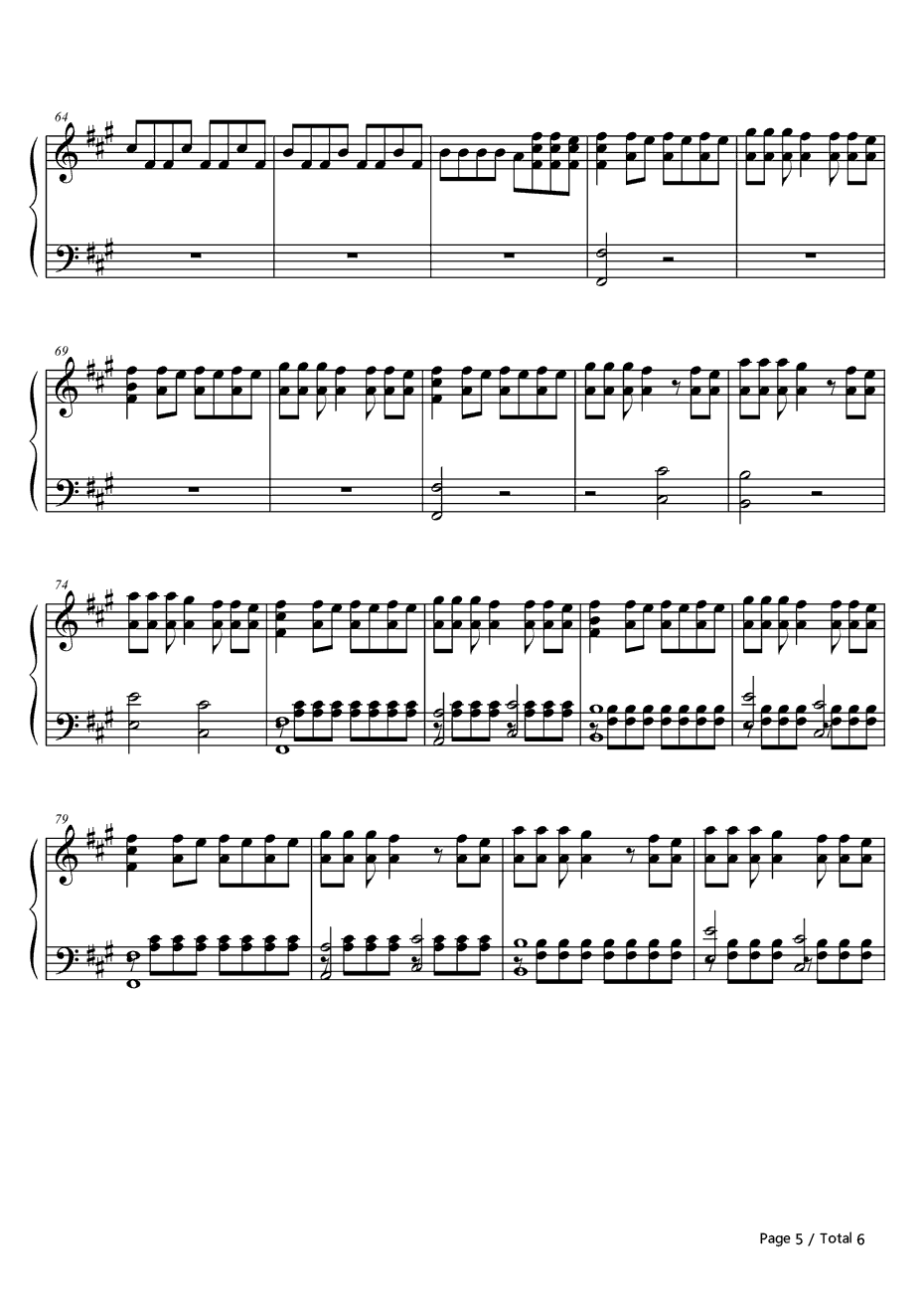 Bleed It Out钢琴谱-LinkinPark5
