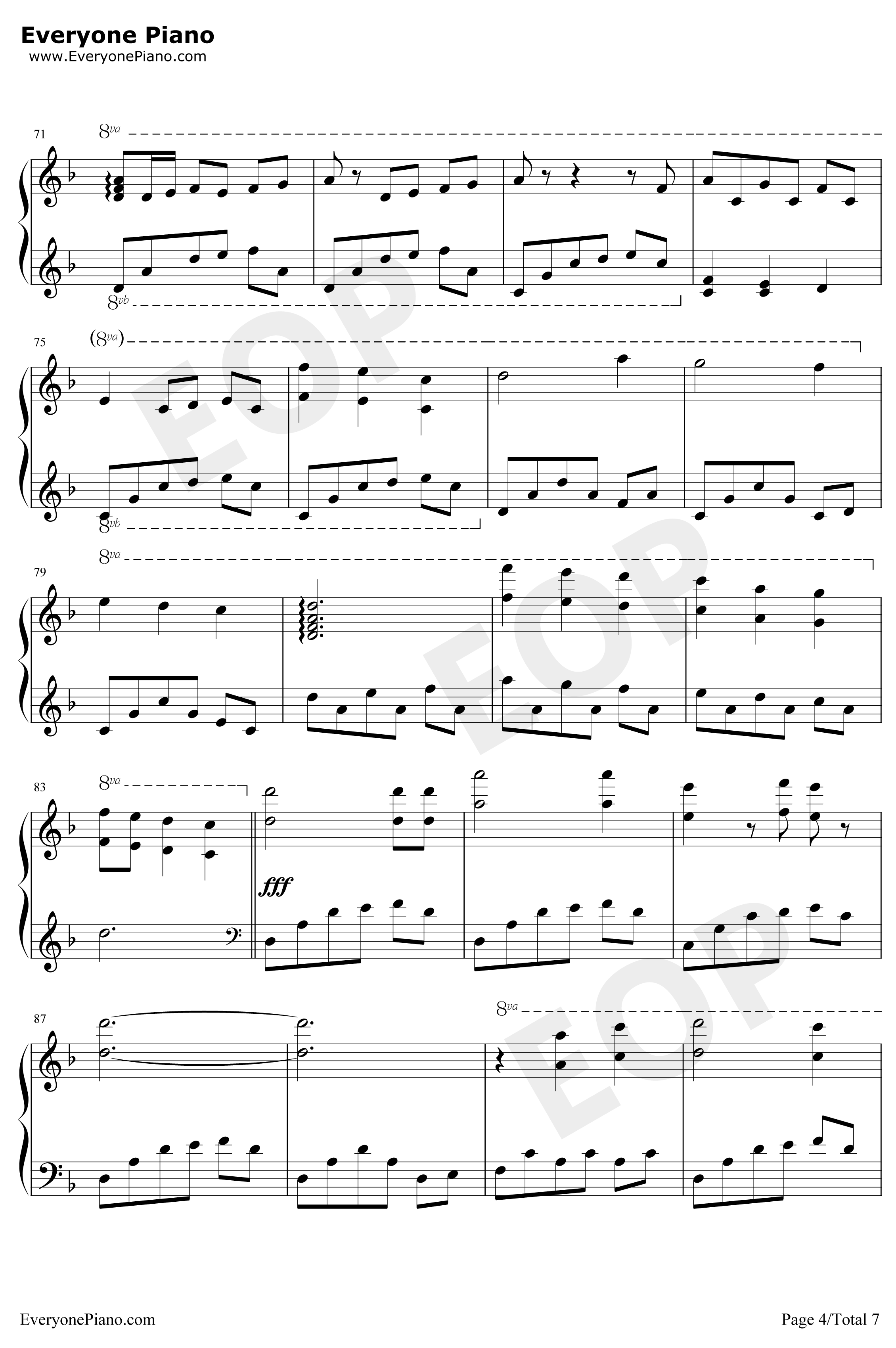 Scarborough Fair钢琴谱-莎拉·布莱曼Sarah Brightman-斯卡布罗集市4