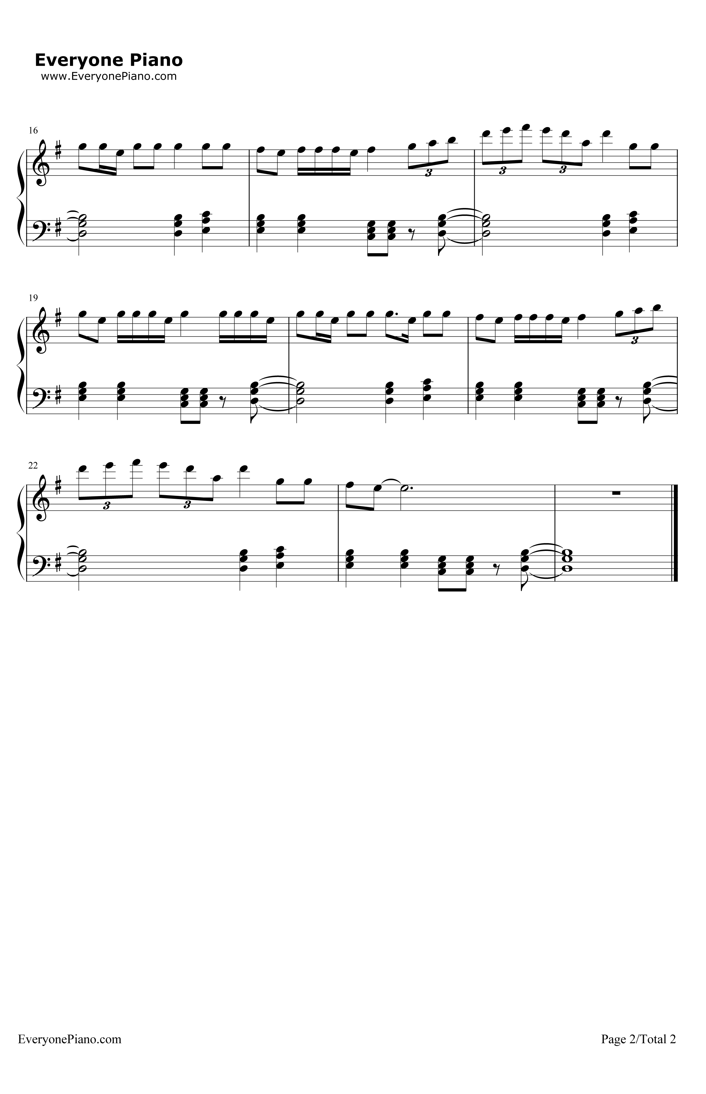 JustLikeFire钢琴谱-P!nk2