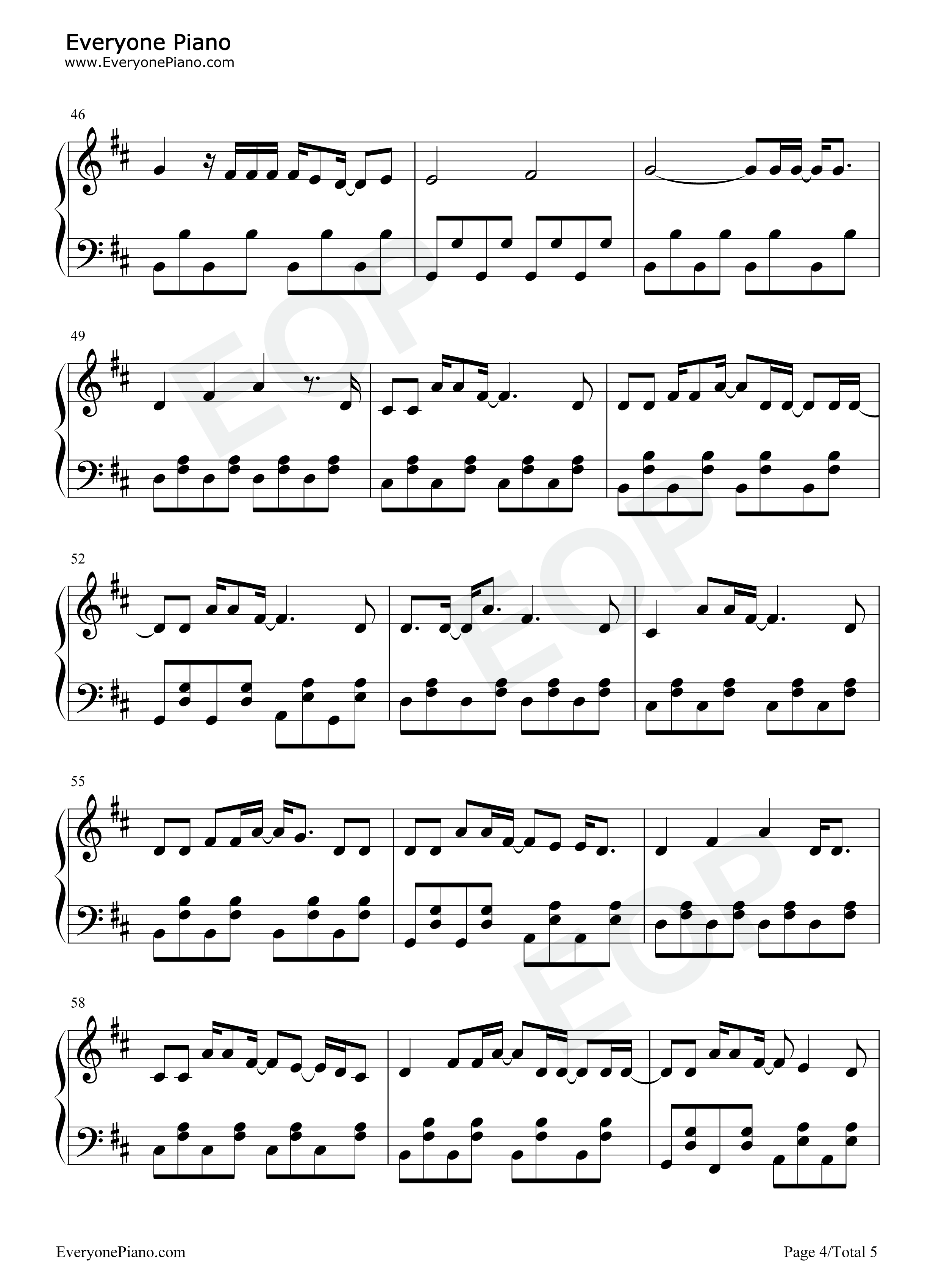 Clouds钢琴谱-Fin Argus Sabrina Carpenter4