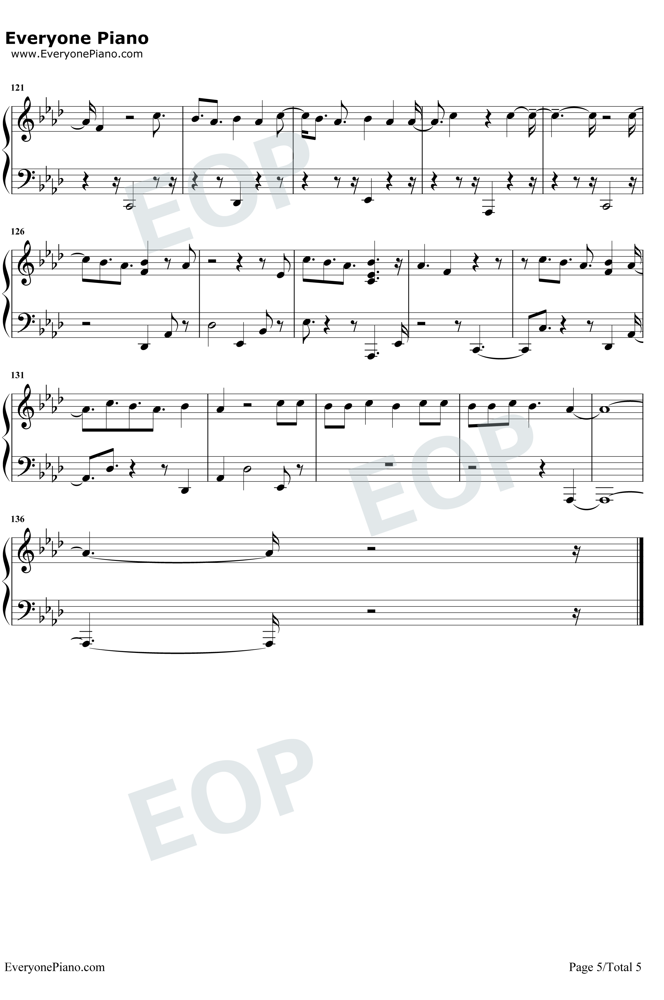Ferrari钢琴谱-Bebe Rexha5