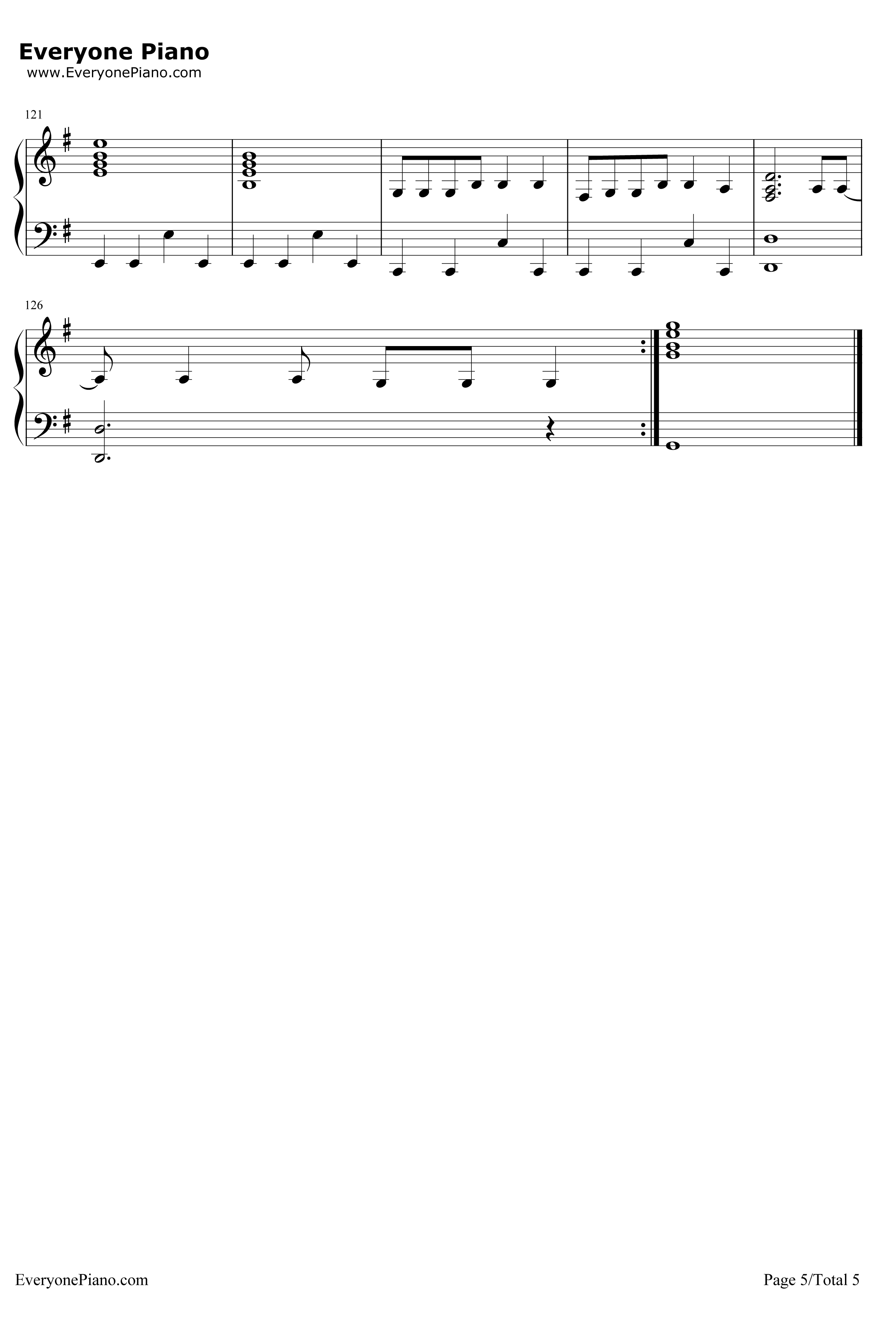 Begin Again钢琴谱-TaylorSwift5