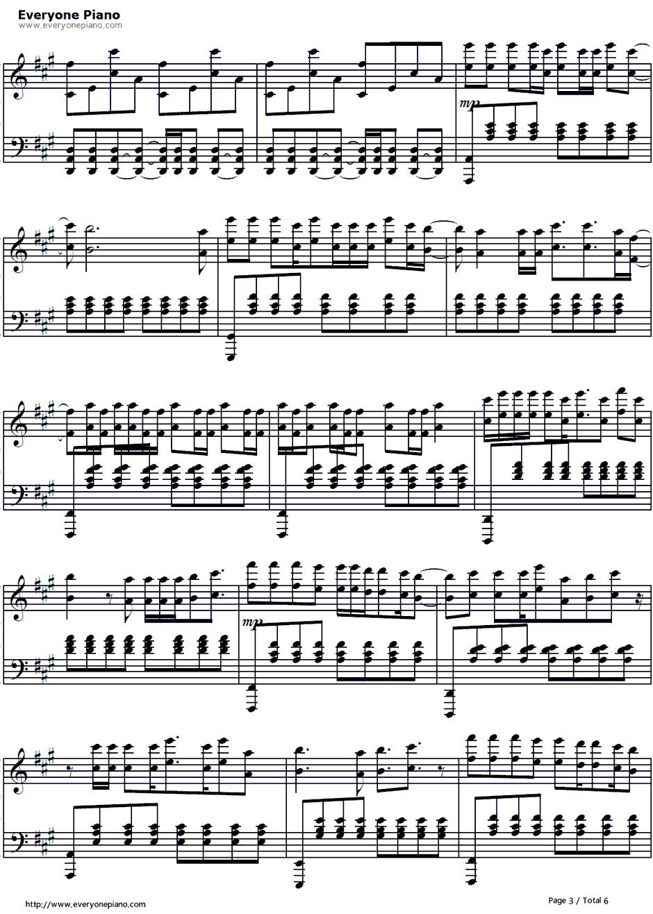 For the First Time钢琴谱-TheScript-3