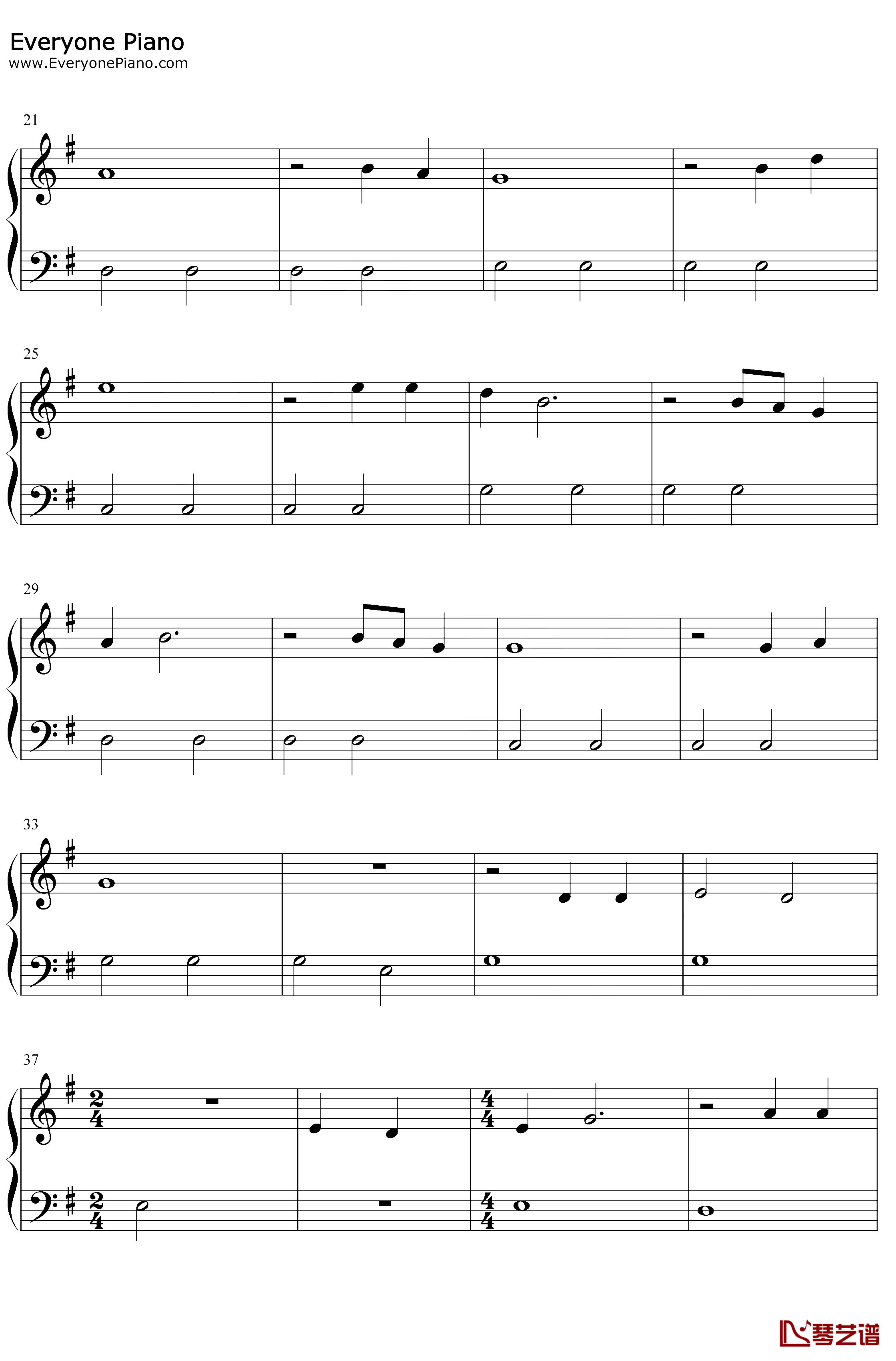 Take Me Home Country Roads钢琴谱-John Denver2