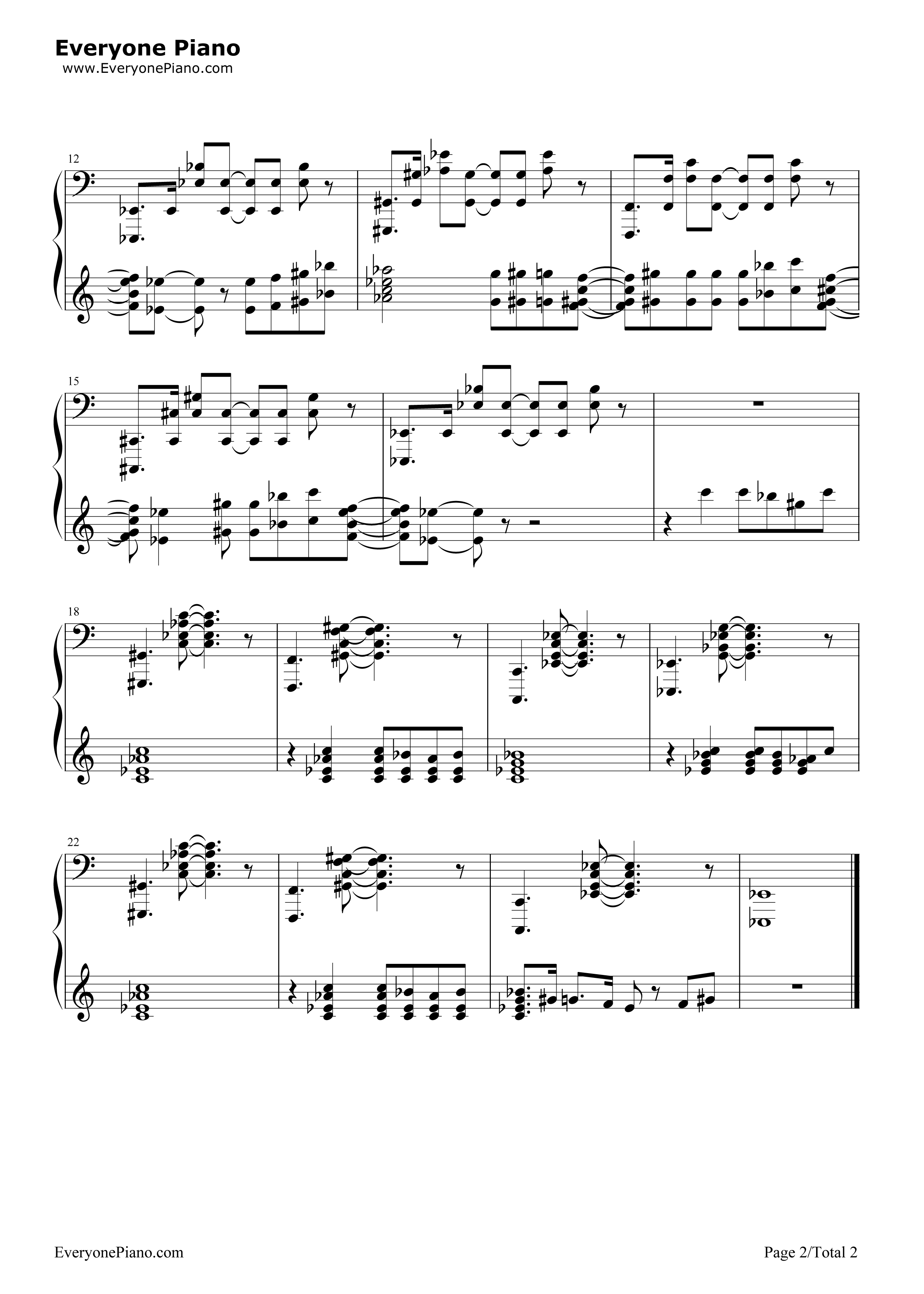 Girl On Fire 钢琴谱-Alicia Keys ft. Nicki Minaj2