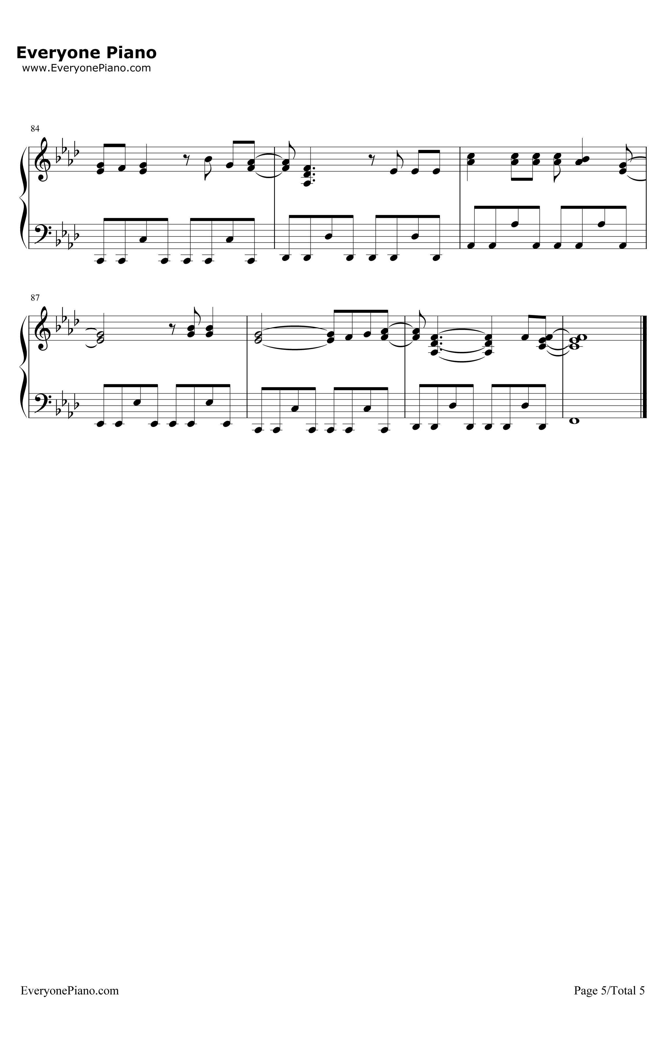 PartyAtARichDude'SHouse钢琴谱-Kesha5